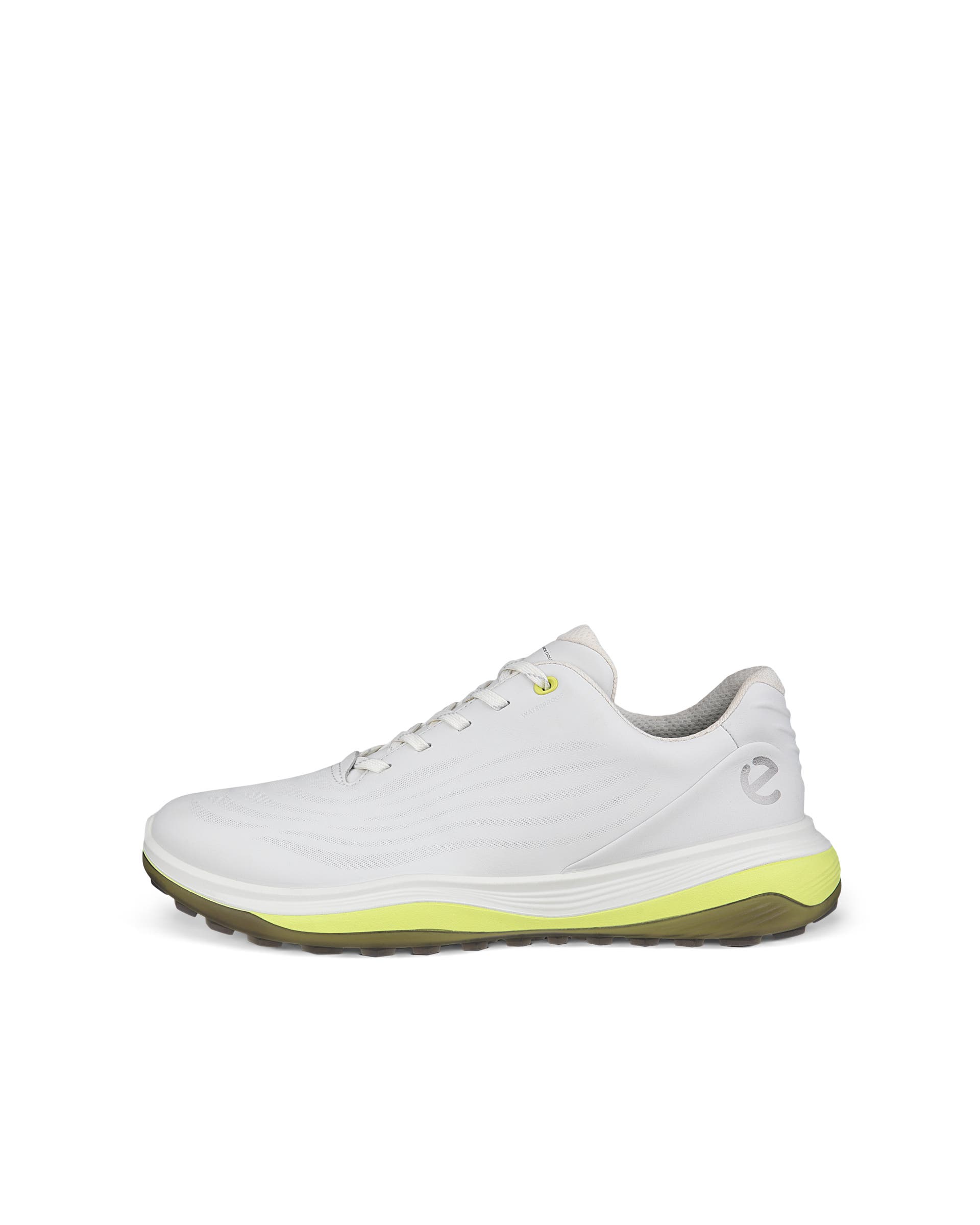 ECCO LT1 GOLF LACE Men メンズ レザーウォータープルーフゴルフシューズ - ホワイト - Outside