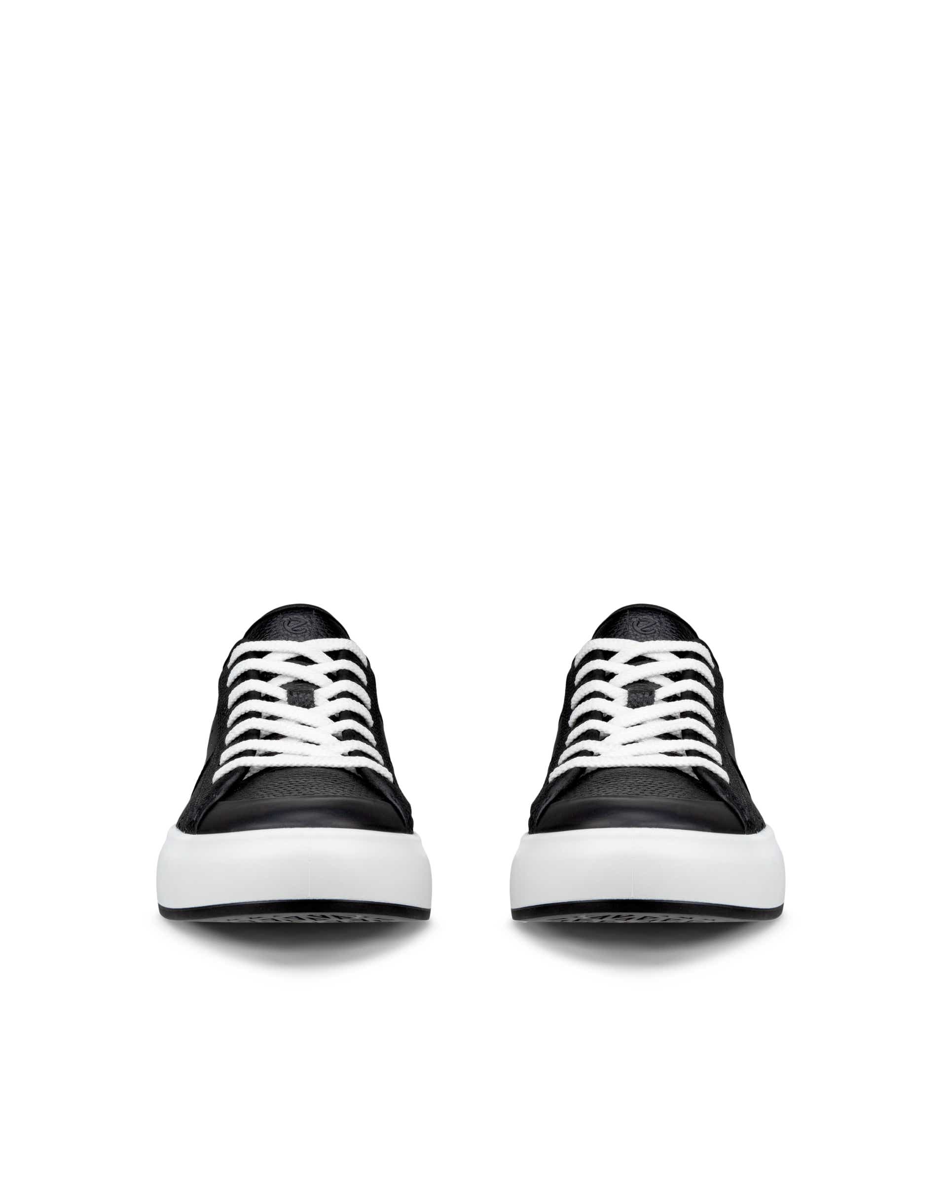 ECCO STREET ACE WOMENS ウィメンズ レザースニーカー - ブラック - Front pair