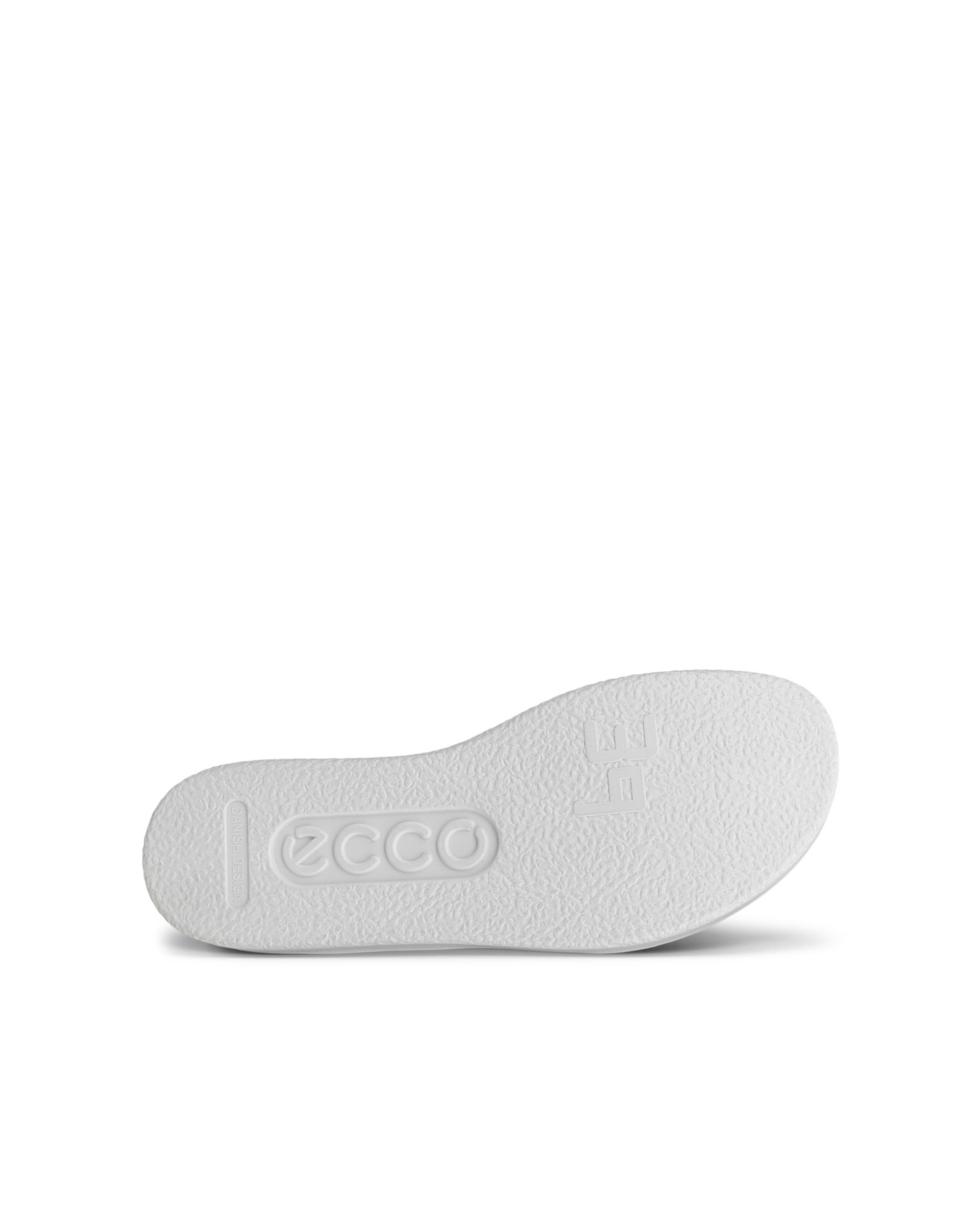 Women's ECCO® Flowt Leather Flat Sandal - Metallic - Sole