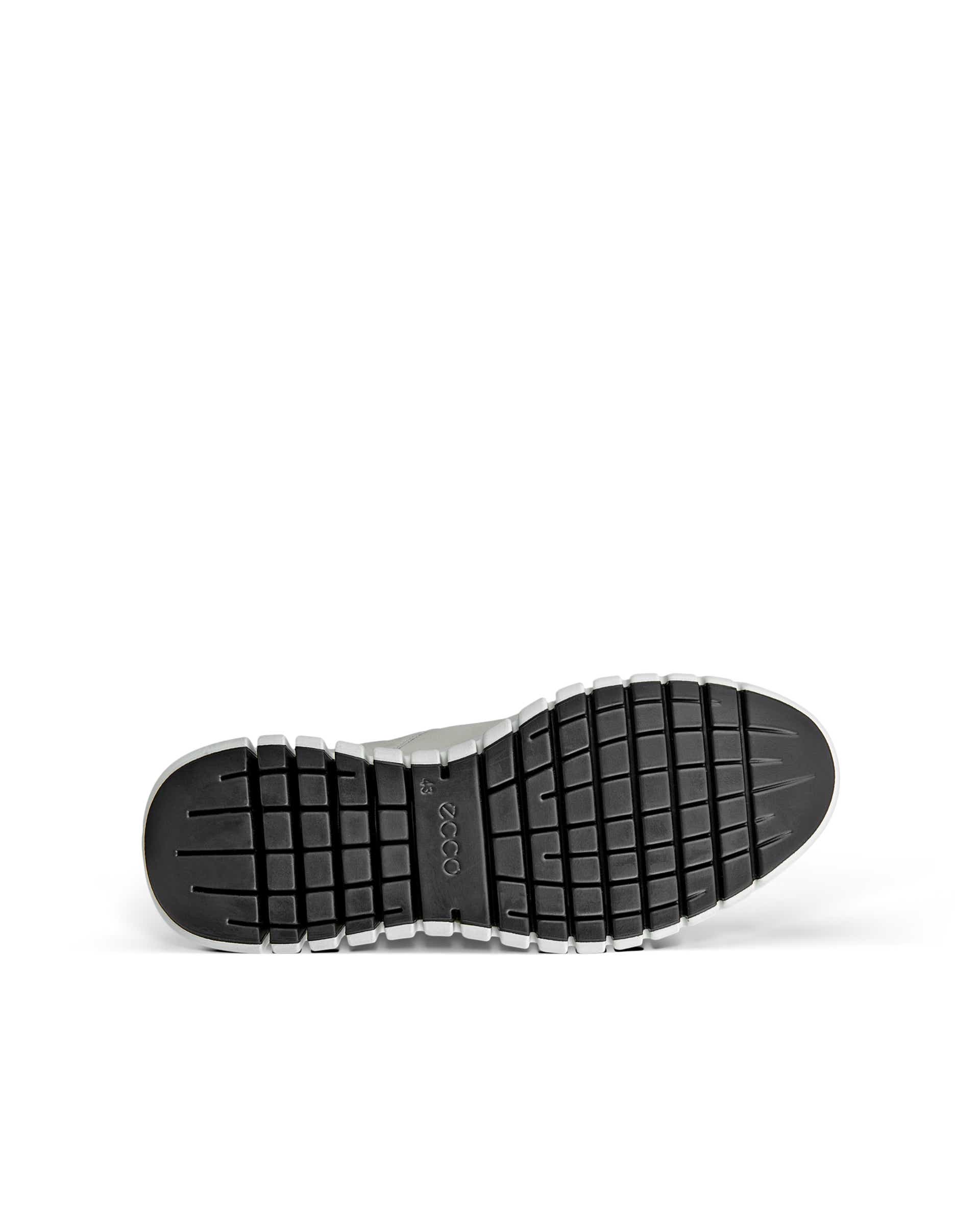 ECCO Gruuv Flexible Sole Men メンズ レザースニーカー - グレー - Sole