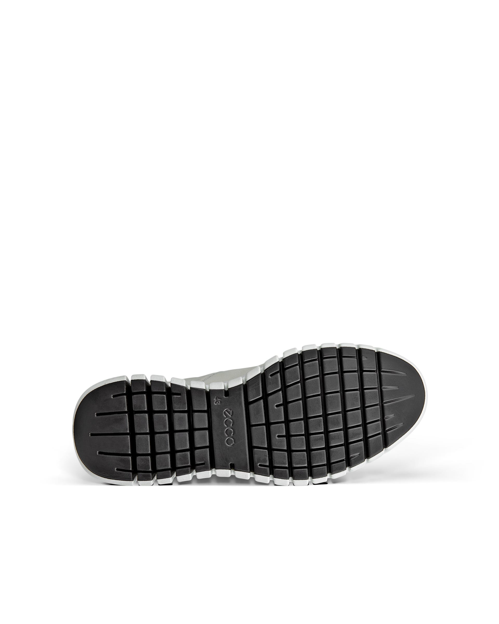 ECCO Gruuv Flexible Sole Men メンズ レザースニーカー - グレー - Sole