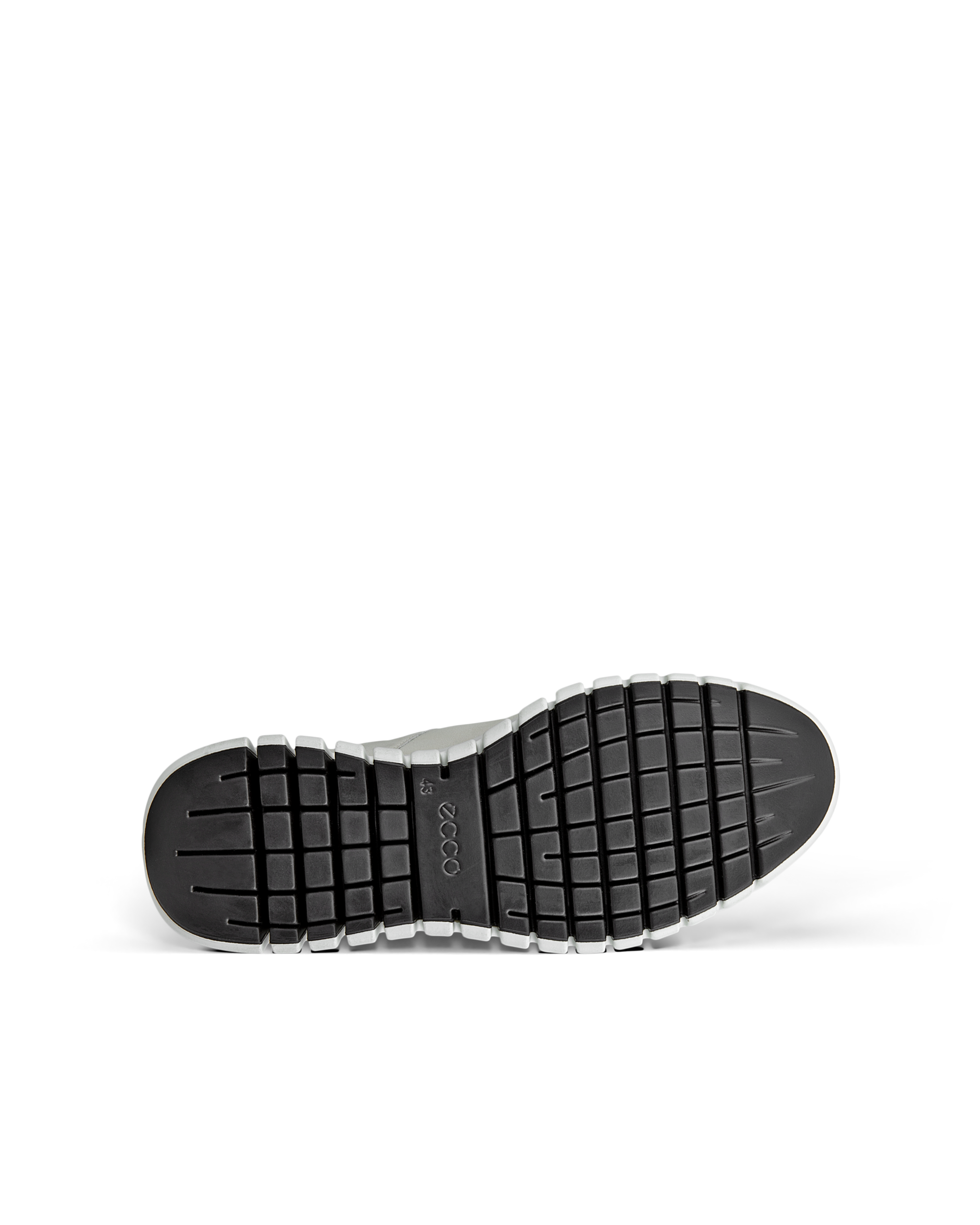 ECCO Gruuv Flexible Sole Men メンズ レザースニーカー - グレー - Sole