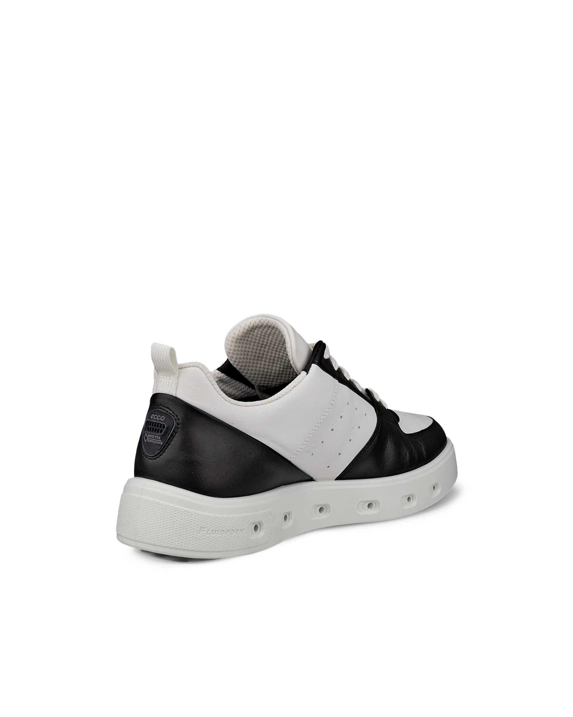 ECCO Street 720 WOMEN ウィメンズ レザーGore-Texスニーカー - ブラック - Back