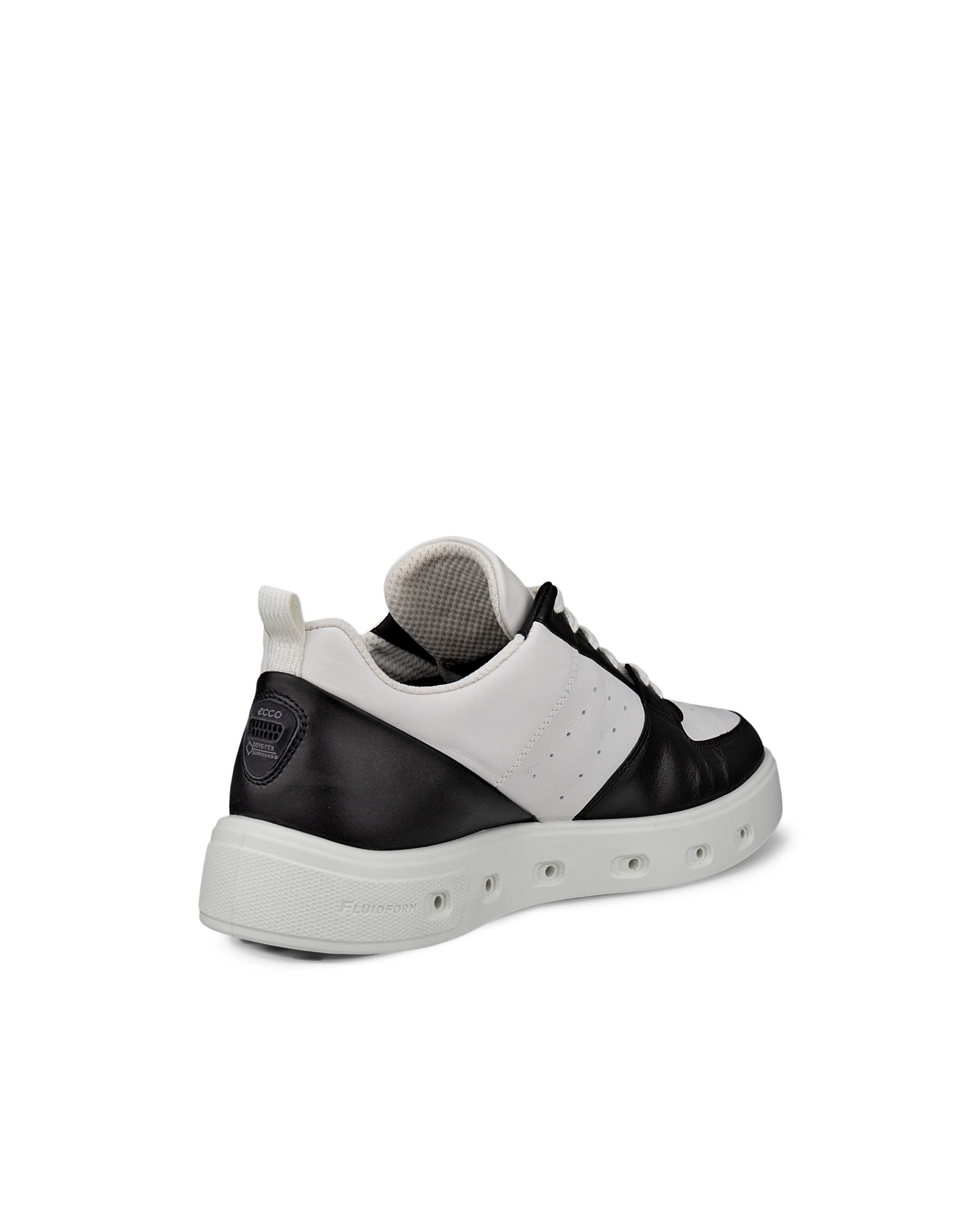 ECCO Street 720 WOMEN ウィメンズ レザーGore-Texスニーカー - ブラック - Back