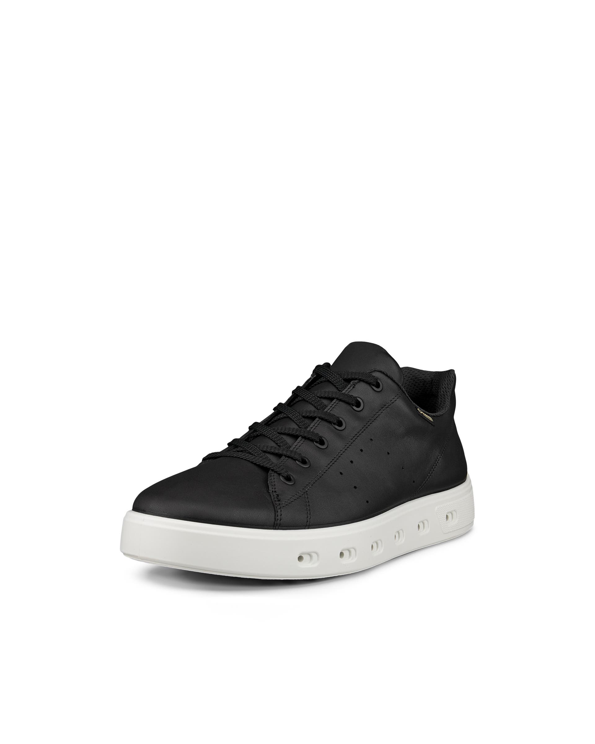 Men's ECCO® Street 720 Leather Gore-Tex Trainer - Black - Main