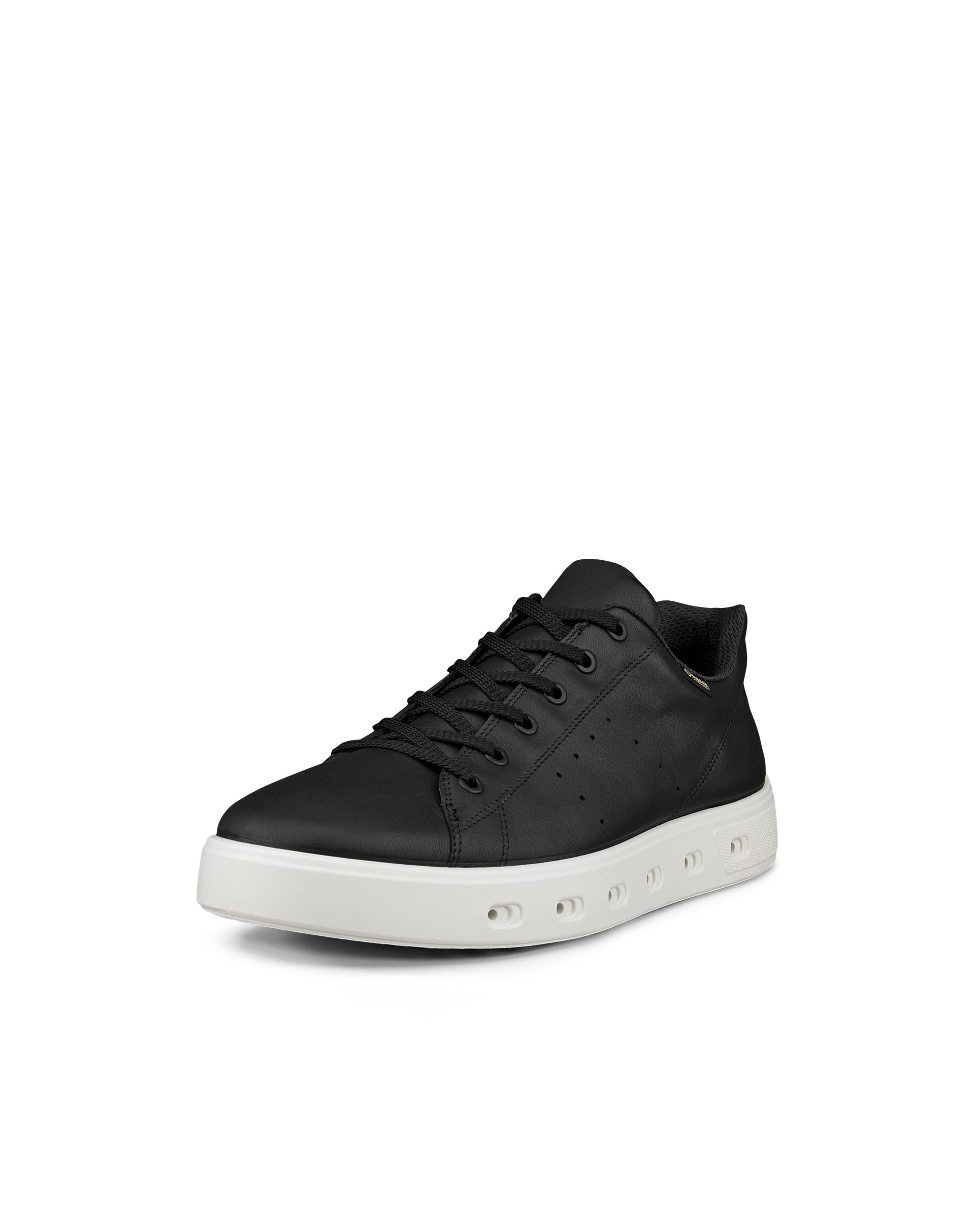 Men's ECCO® Street 720 Leather Gore-Tex Trainer - Black - Main
