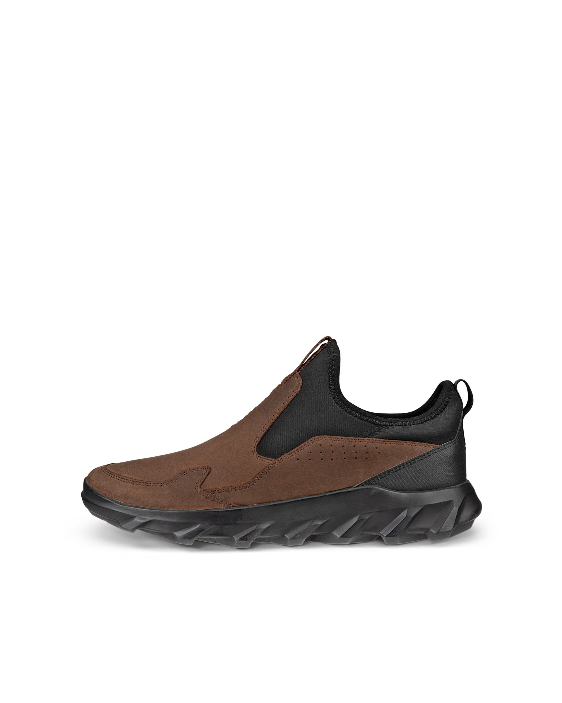 Men's ECCO® MX Low Nubuck Outdoor Slip-On Sneaker - Brown - Outside