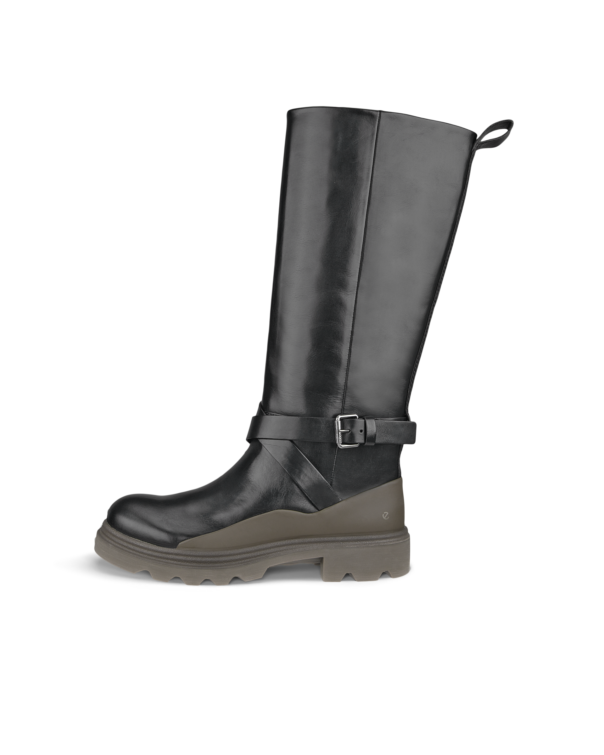 ECCO Grainer ウィメンズ レザーハイカットブーツ | ブラウン