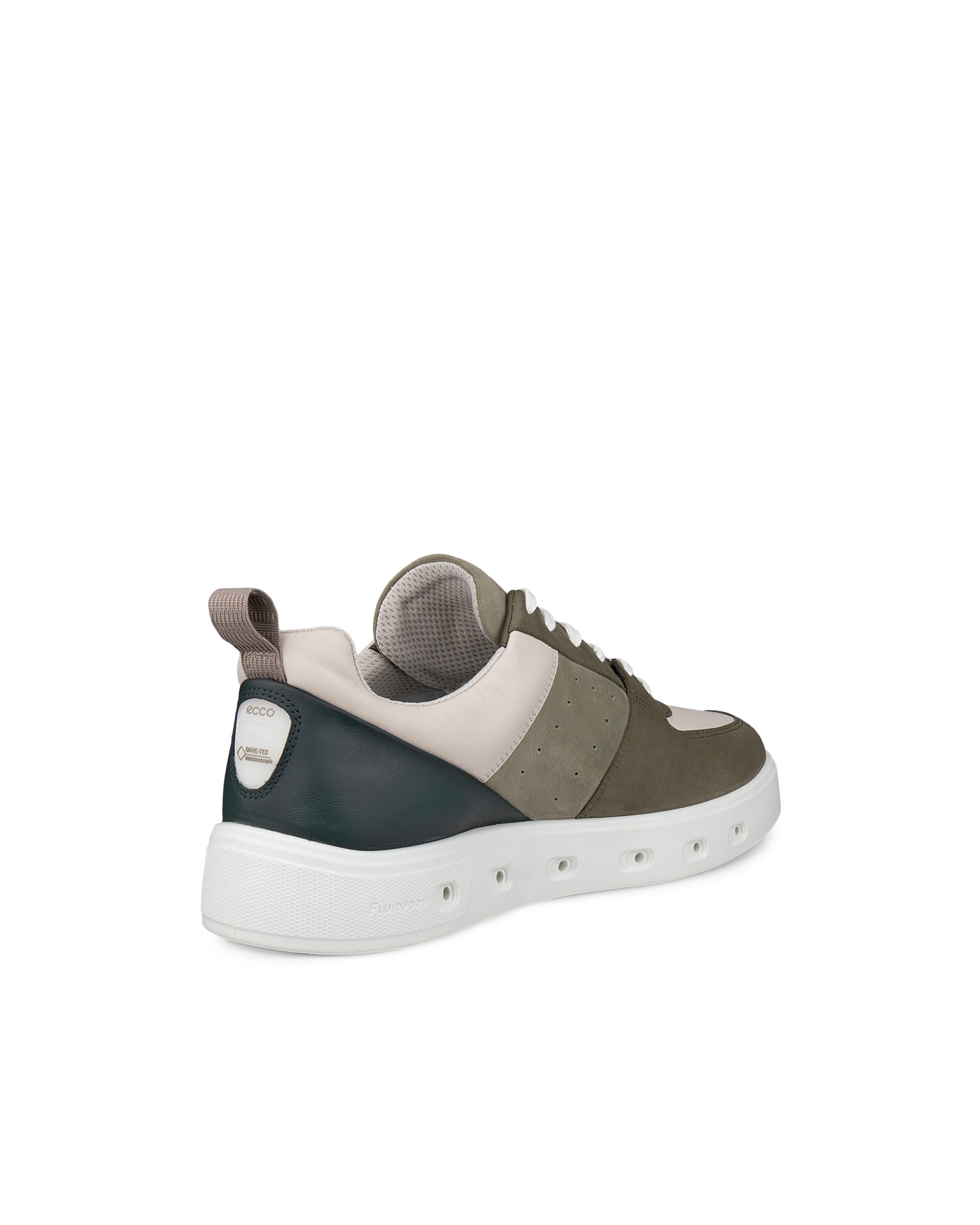 ECCO® STREET 720 Skinnsneaker med Gore-Tex herr - Grön - Back