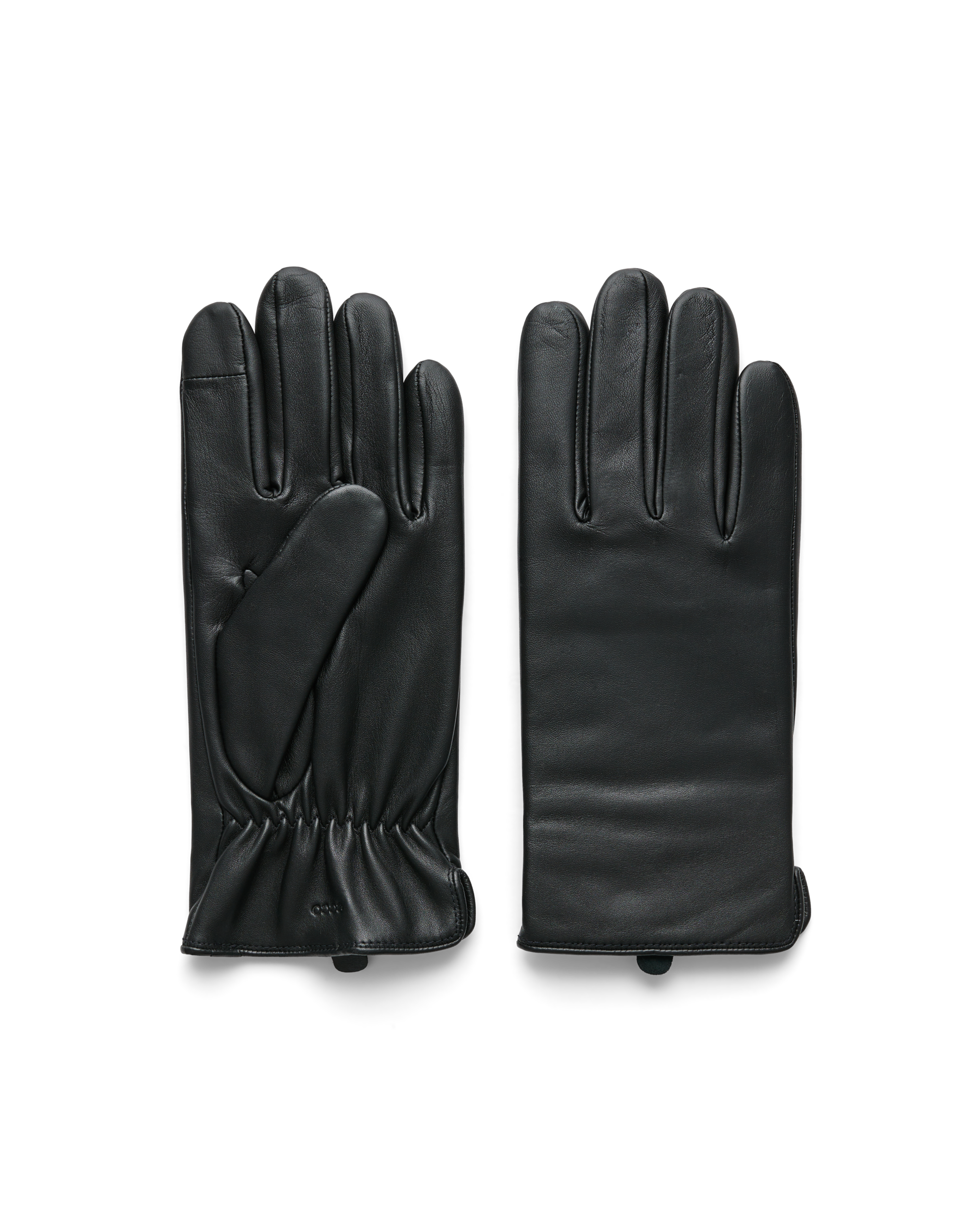 ECCO Minimal Gloves メンズ レザーグローブ | ブラック
