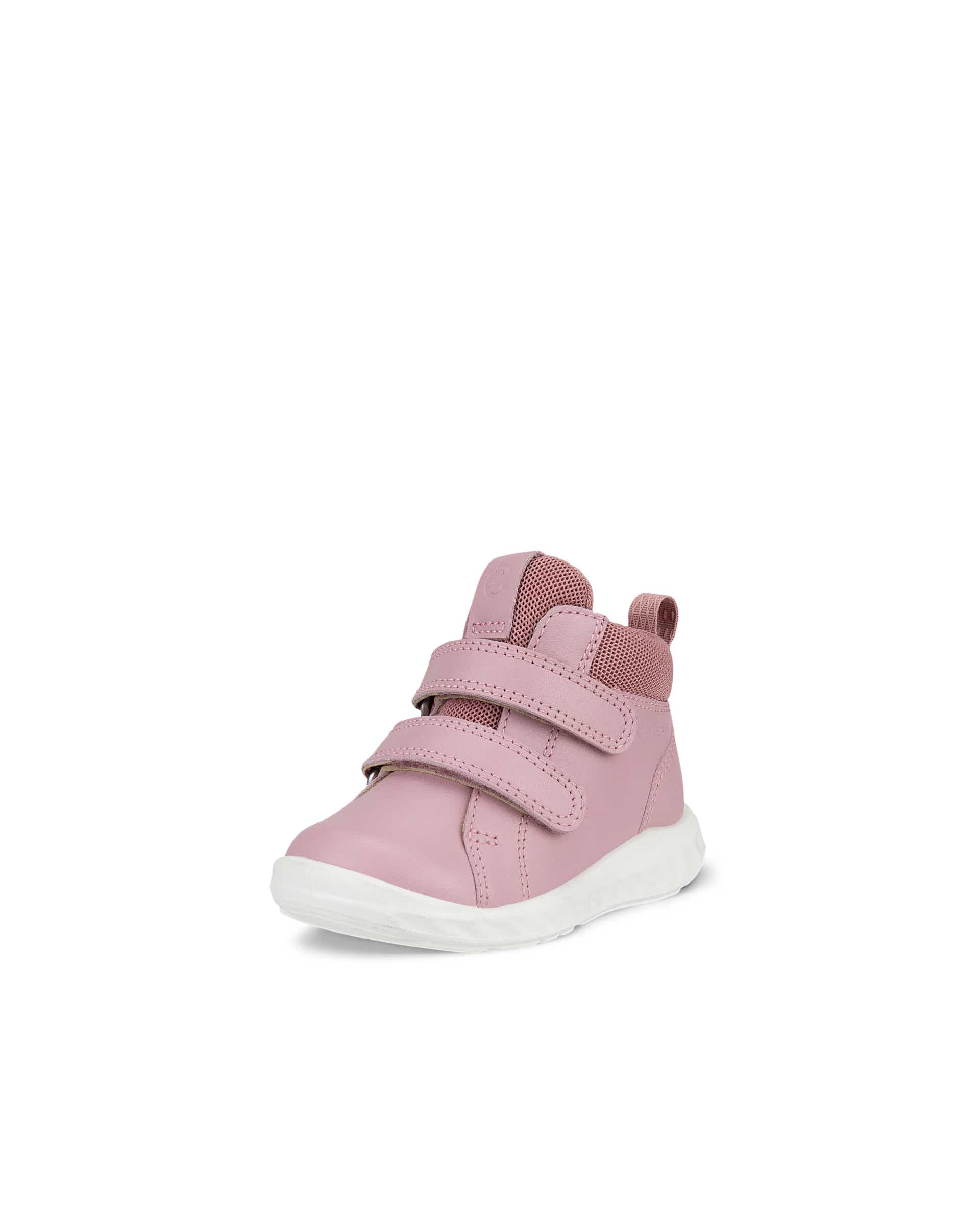 Kids' ECCO® SP.1 Lite Leather Gore-Tex Hook & Loop Trainer - Pink - Main