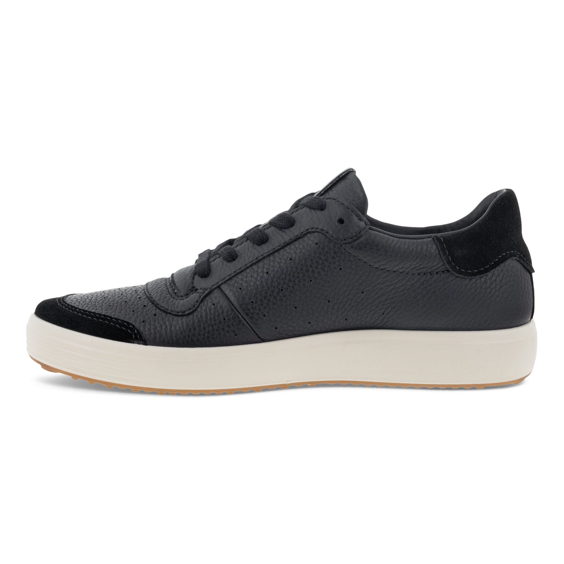 Men's ECCO® Soft 7 Leather Sneaker - Black - Inside