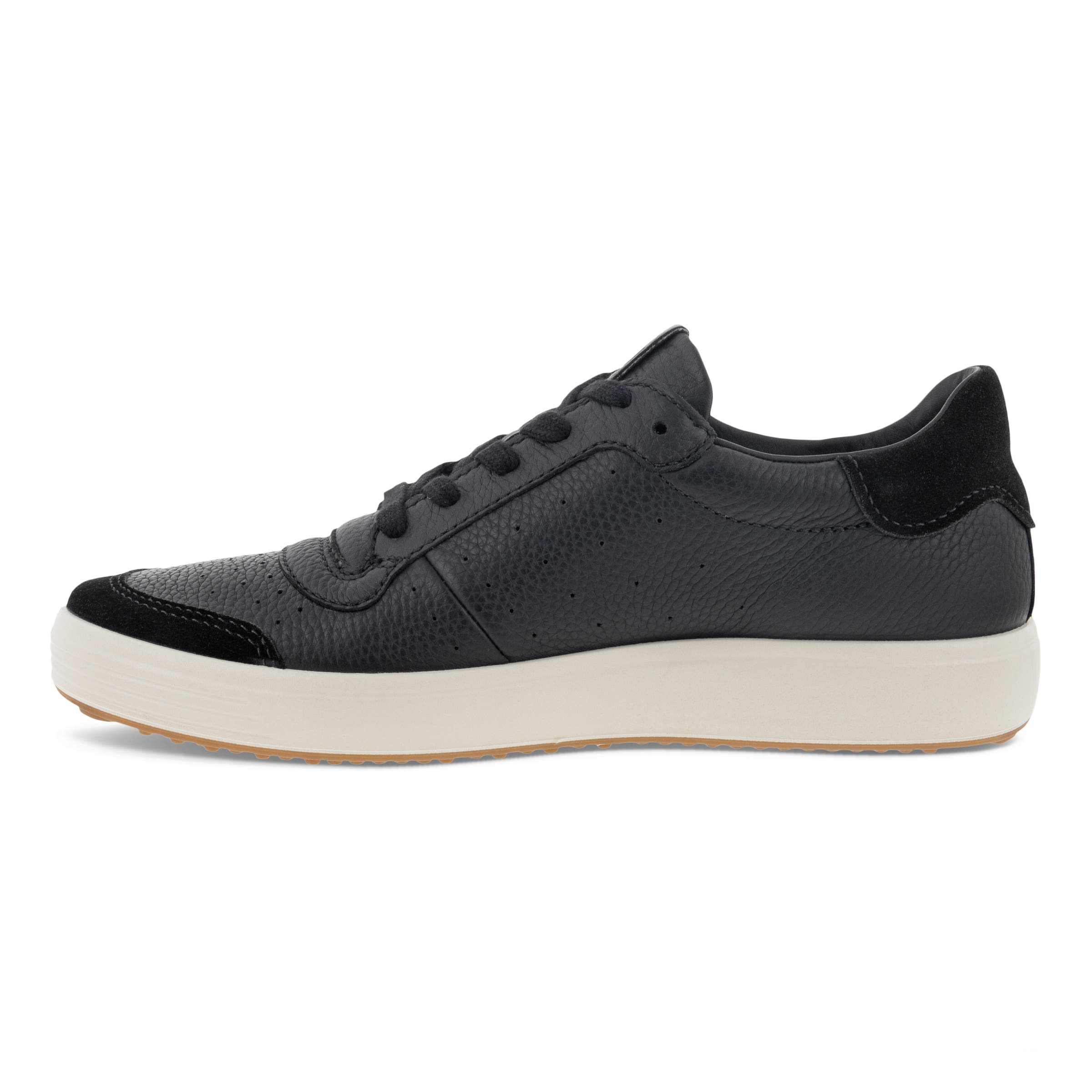 Men's ECCO® Soft 7 Leather Sneaker - Black - Inside