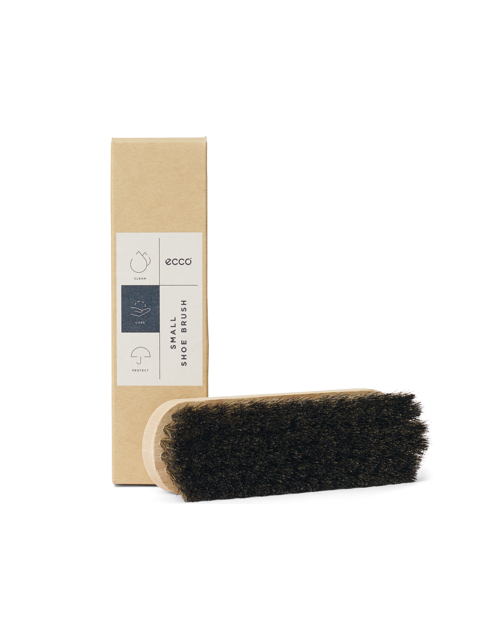 ECCO Small Shoe Brush — Beige