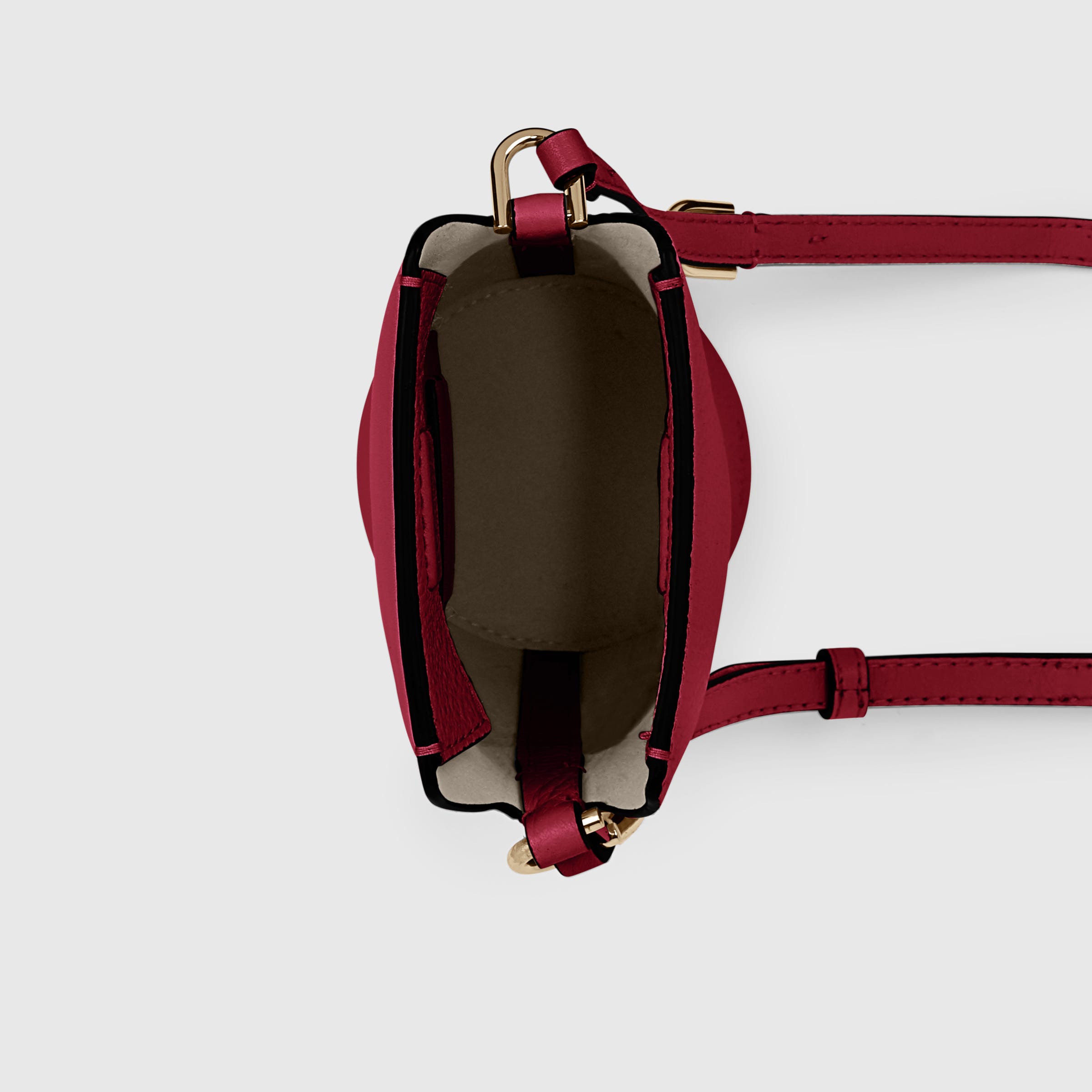 ECCO® Pot Leather Crossbody Bag - Red - Birdeye