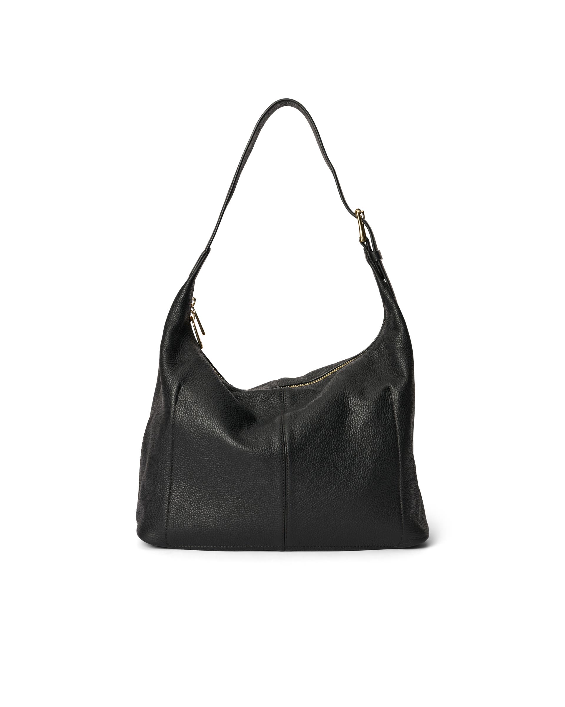 Bolso hobo de piel ECCO® Hobo - Negro - Back