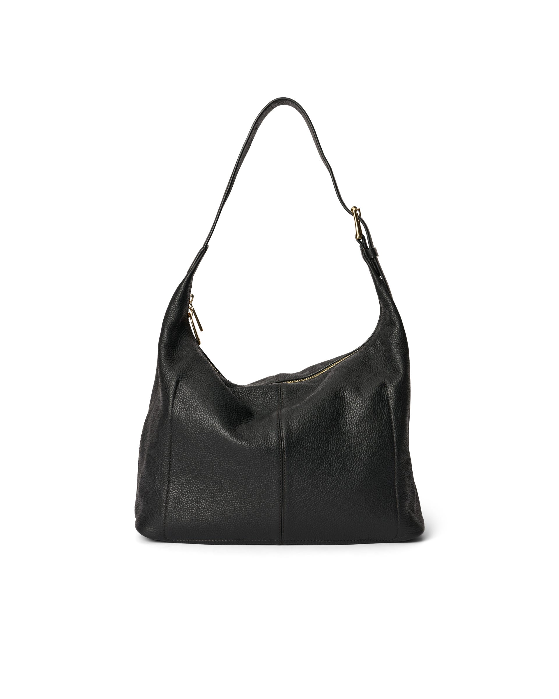 Bolso hobo de piel ECCO® Hobo - Negro - Back