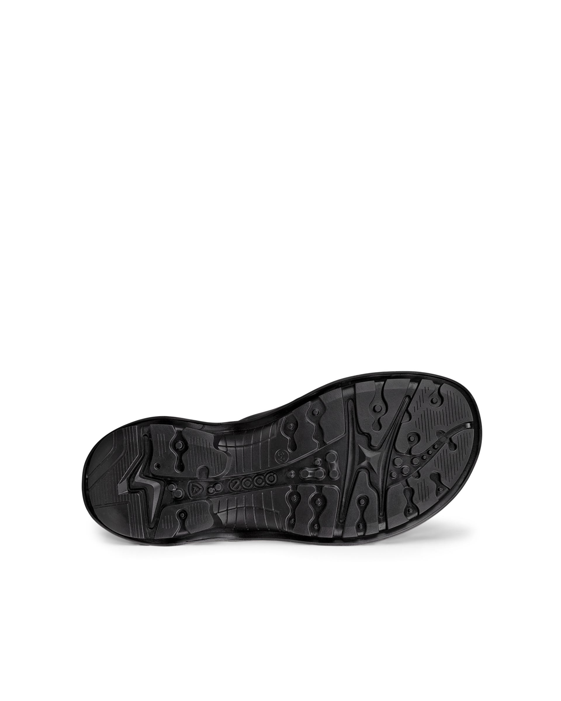 Women's ECCO® Offroad Leather Walking Sandal - Black - Sole