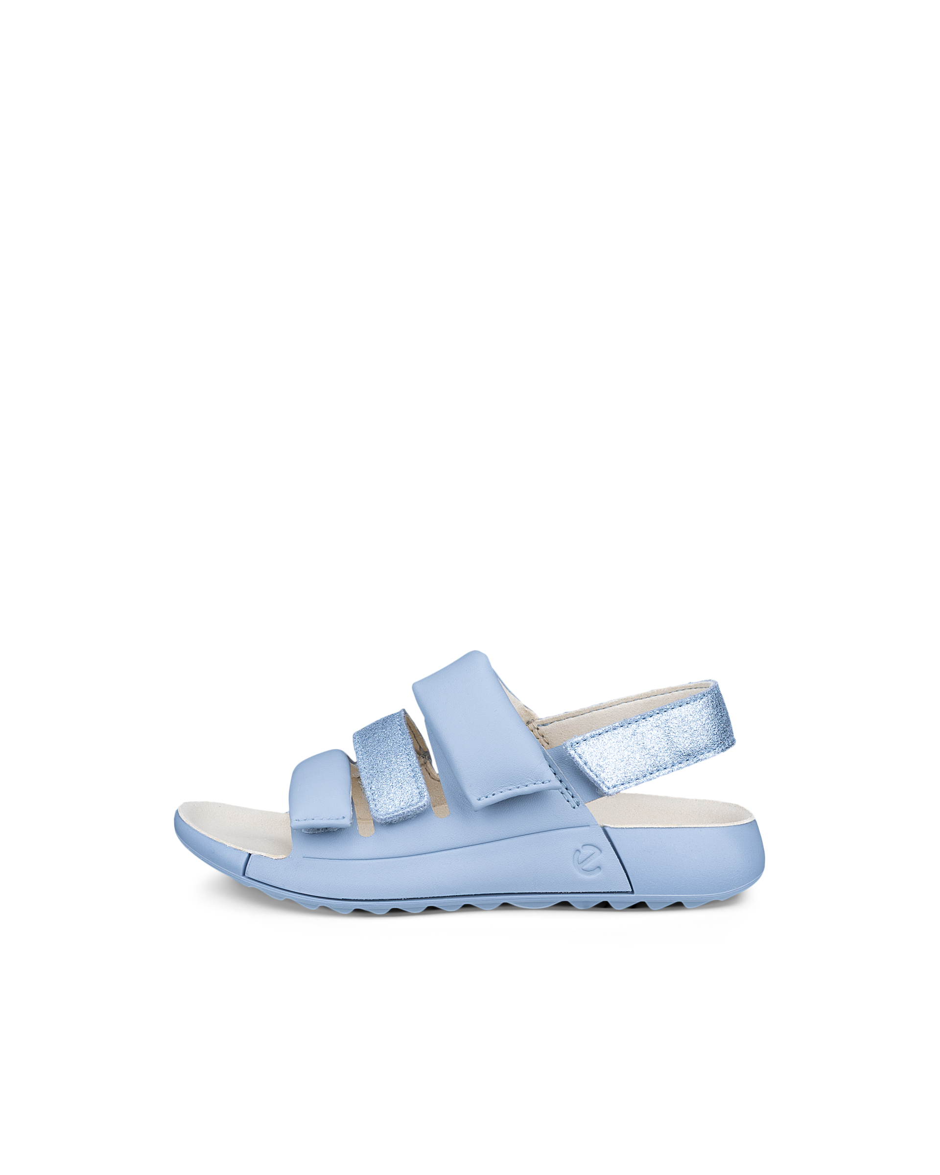 ECCO COZMO - Kids' Leather Walking Sandal - Blue - 30