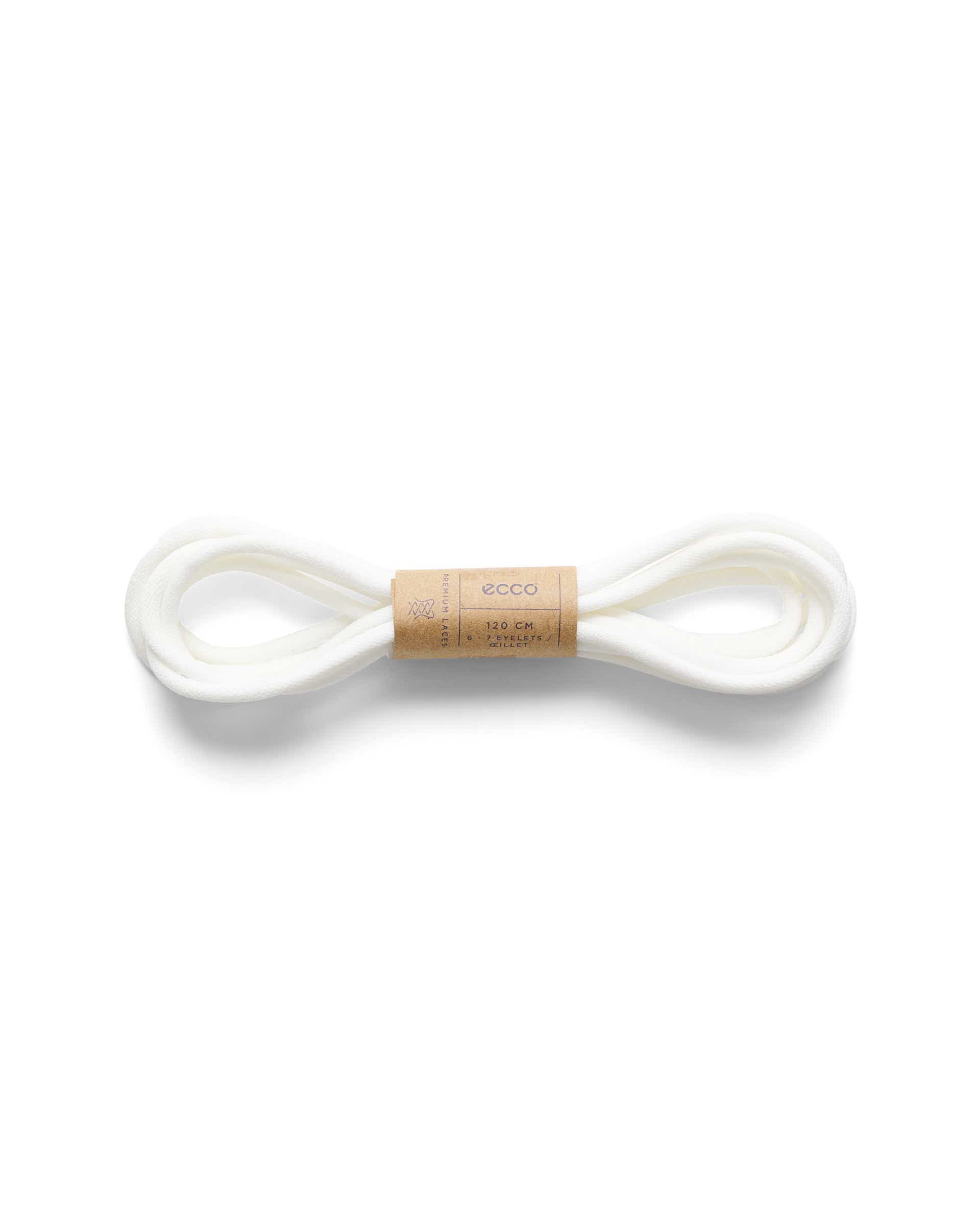 Sportovní kulaté tkaničky ECCO® Sporty Round - Bílá - Main