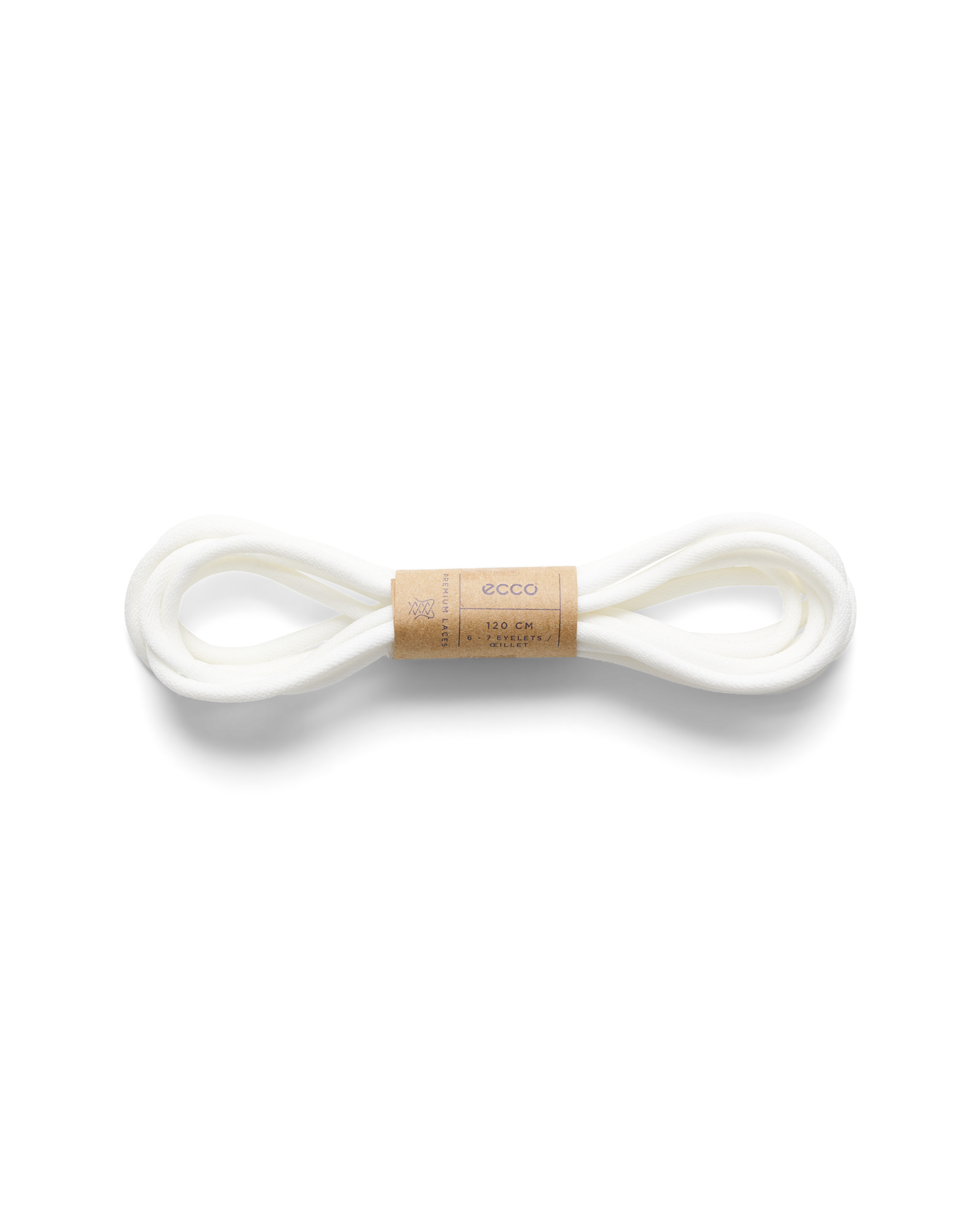 ECCO Sporty Round Laces — White