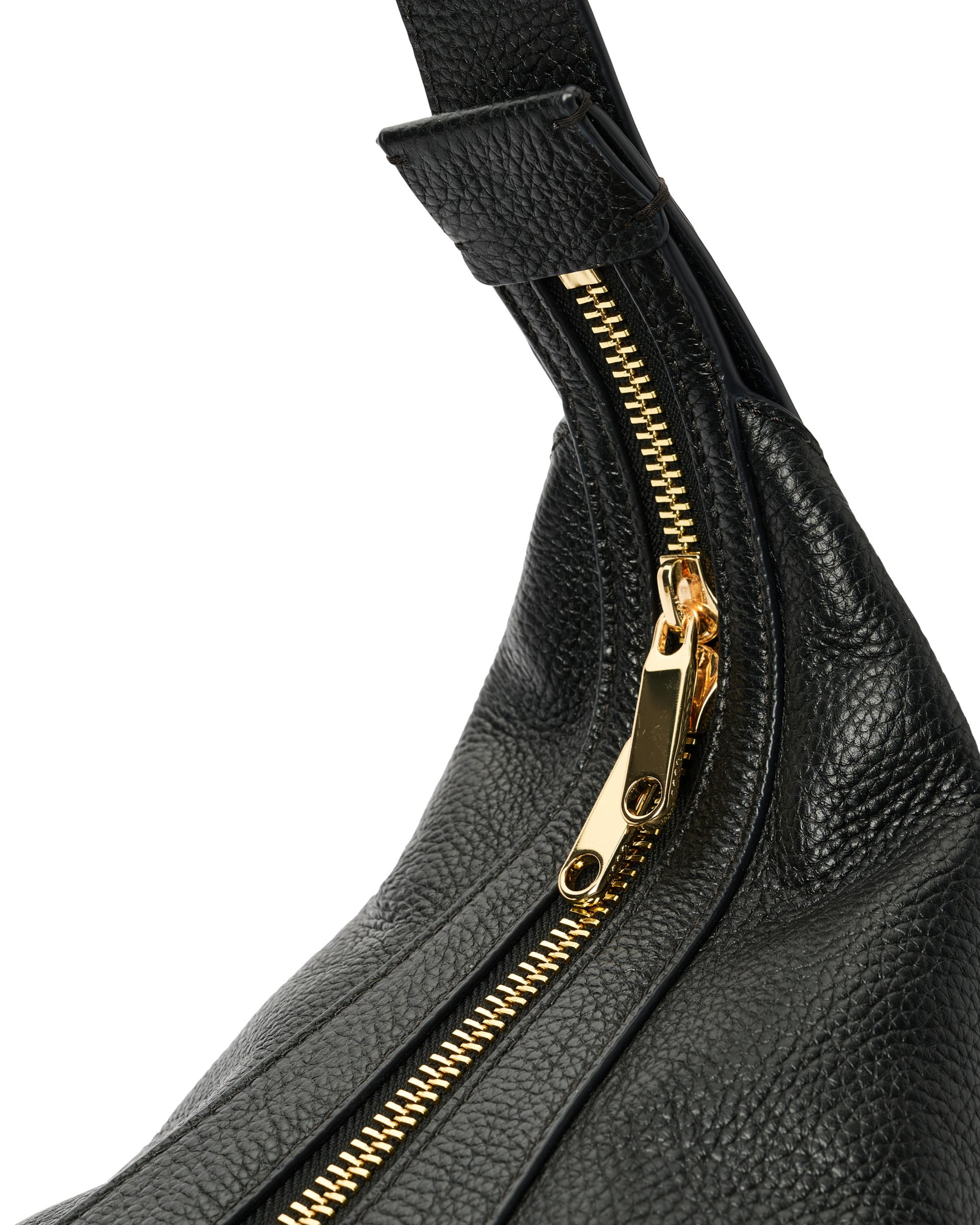 ECCO® Fortune Leather Shoulder Bag - Black - Detail-1