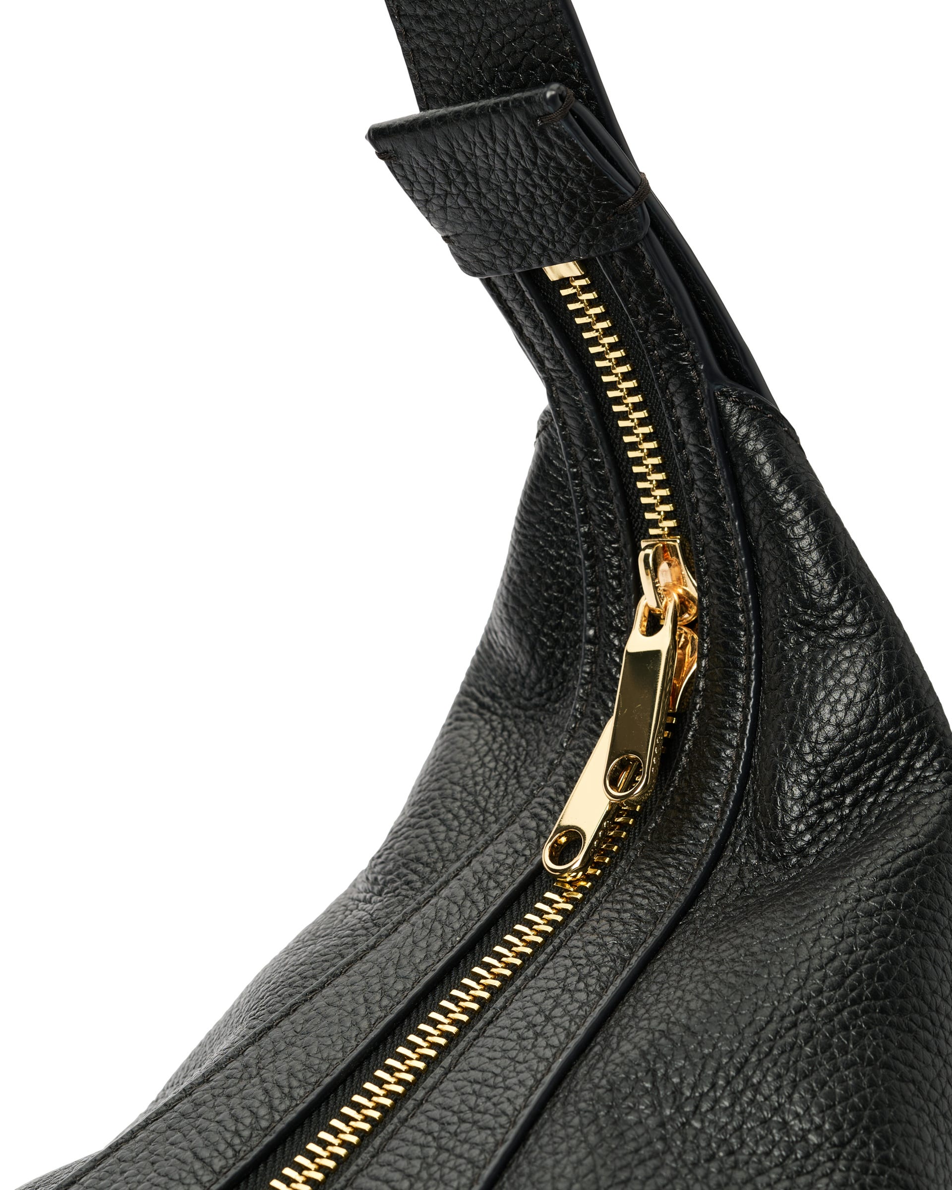 ECCO® Fortune Leather Shoulder Bag - Black - Detail-1
