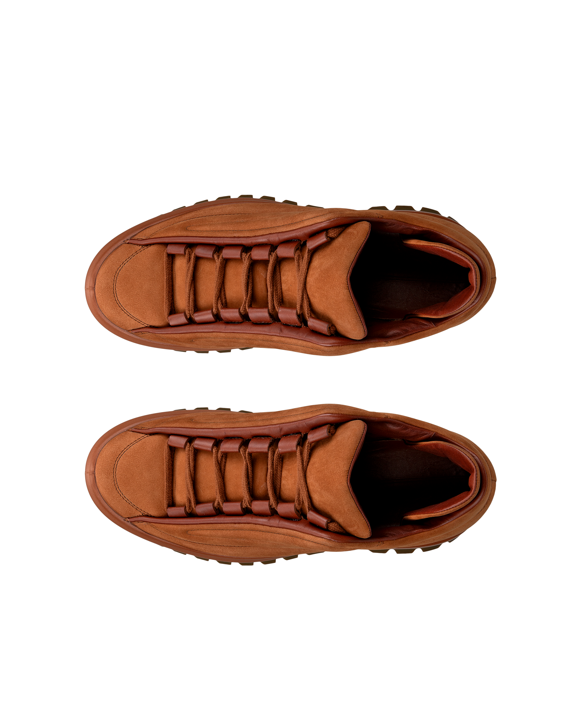 ECCO STREET ACE RAL7000 MENS メンズ ヌバックスニーカー - ブラウン - Top left pair