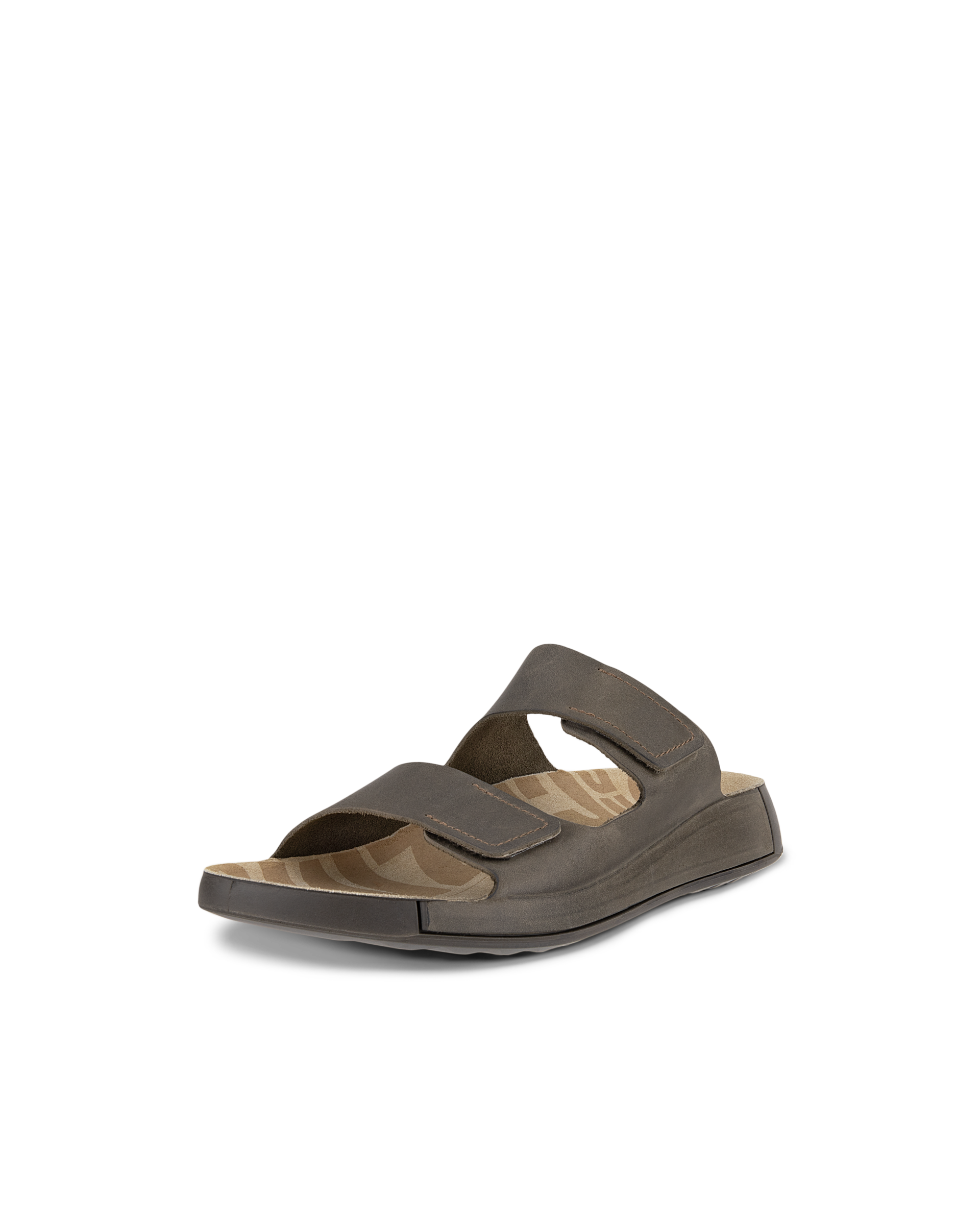 ECCO Cozmo 5009040224 Men\'s 9-9.5 Gray Suede Leather Strap Slip On Slide Sandal Men main image 3