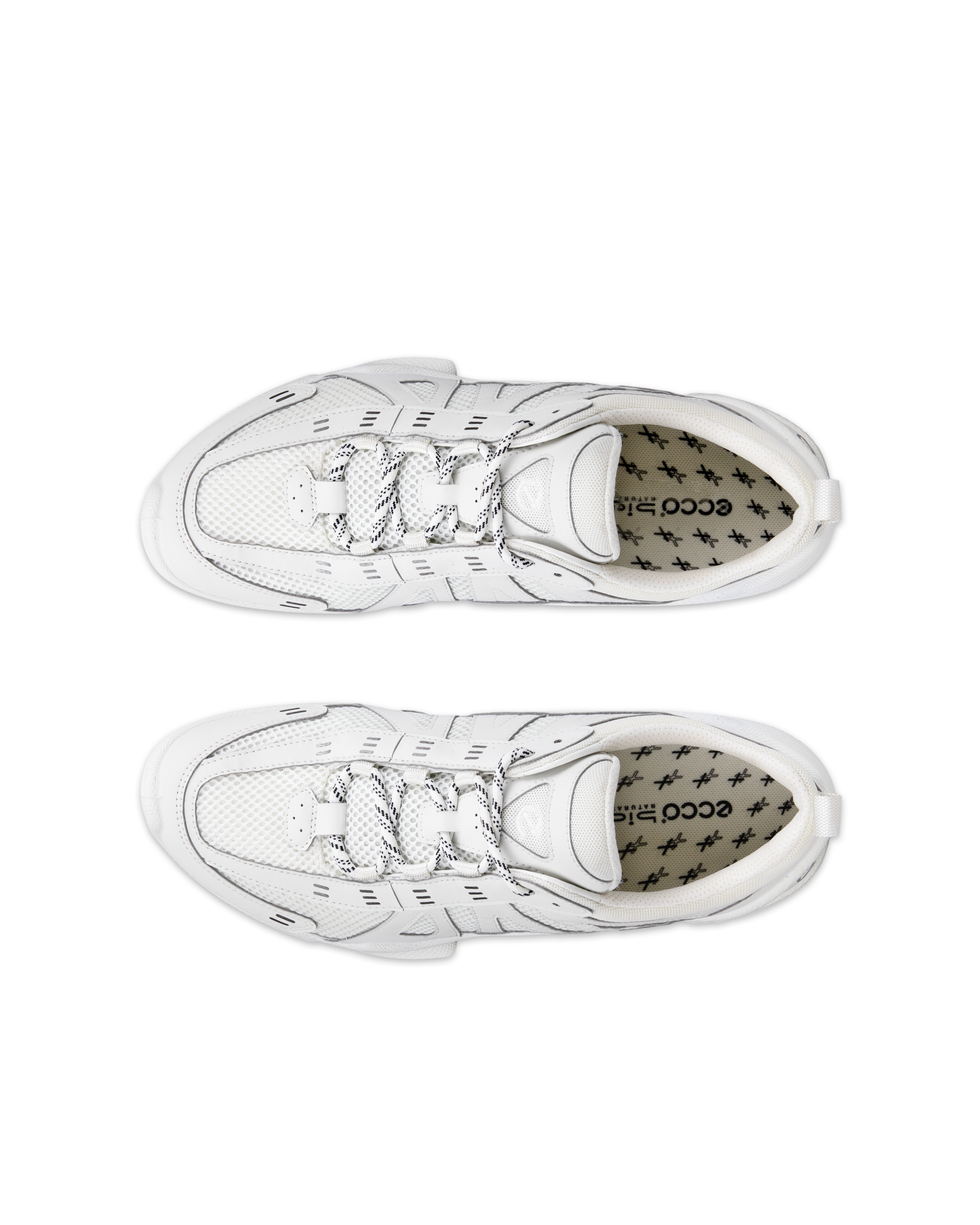 ECCO BIOM C Trail メンズ テキスタイルアウトドアスニーカー - ホワイト - Top left pair