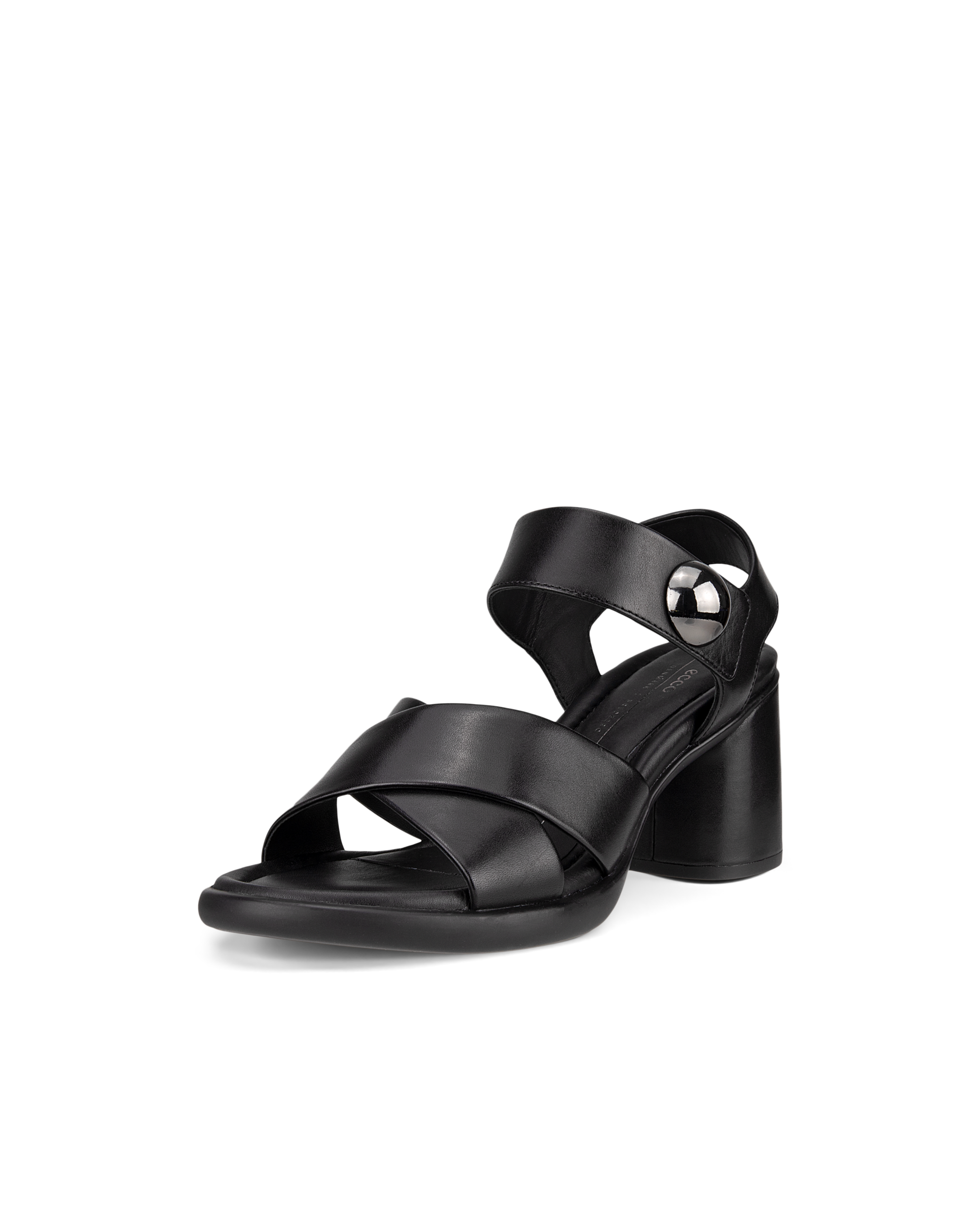 ECCO Sculpted LX 55 ウィメンズ レザーヒールサンダル - ブラック - Main