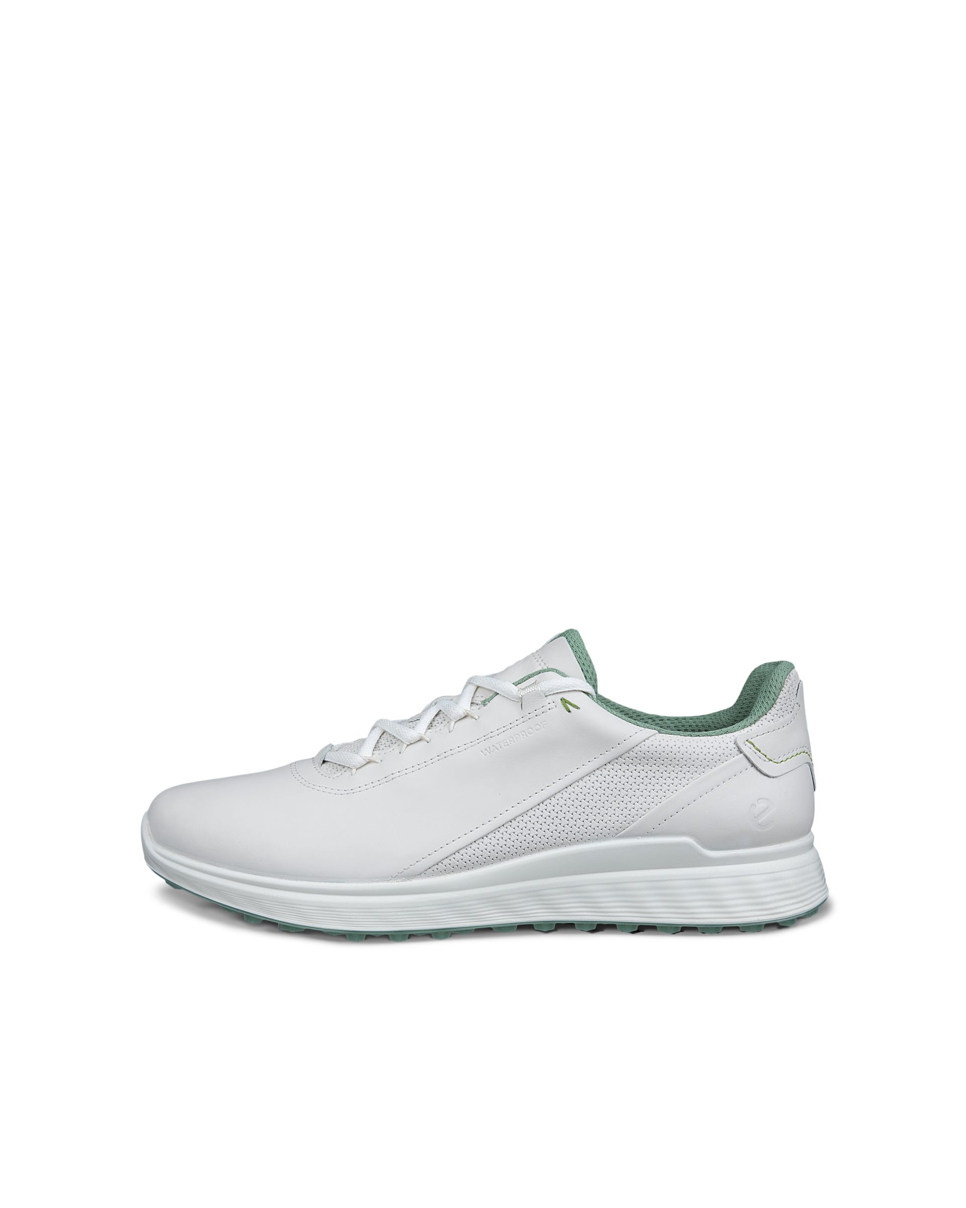 ECCO® Golf S-Casual chaussure de golf imperméable en cuir pour homme - Blanc - Outside