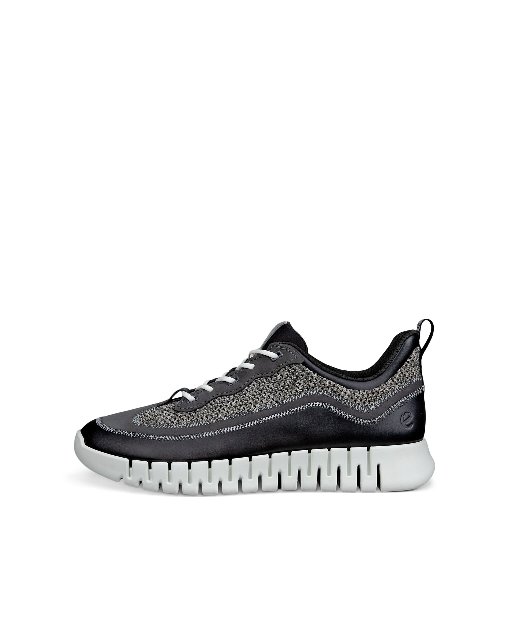 ECCO GRUUV Men メンズ レザースニーカー | ブラック