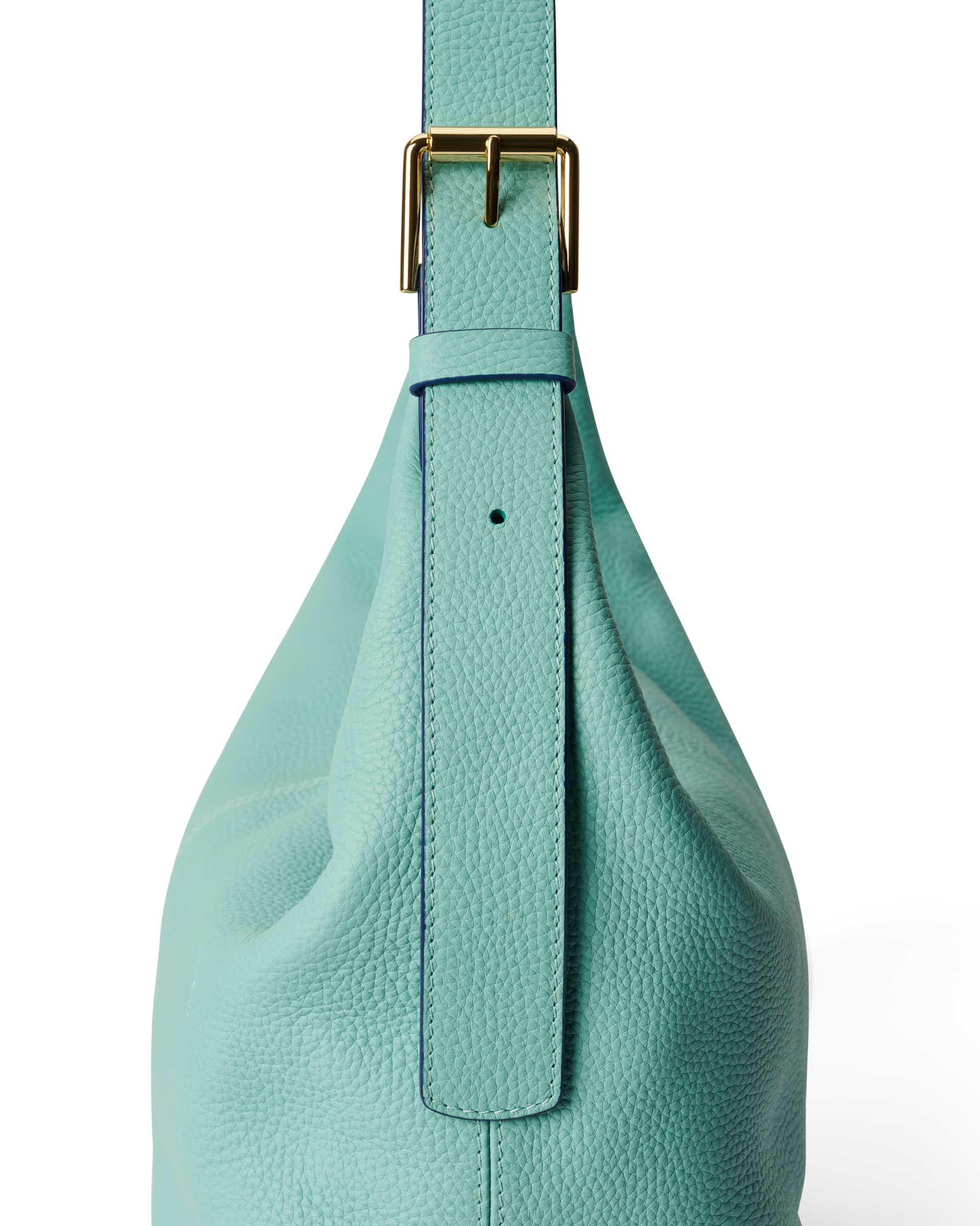 ECCO® Hobo Hobo-Tasche aus Leder - Blau - Detail-2