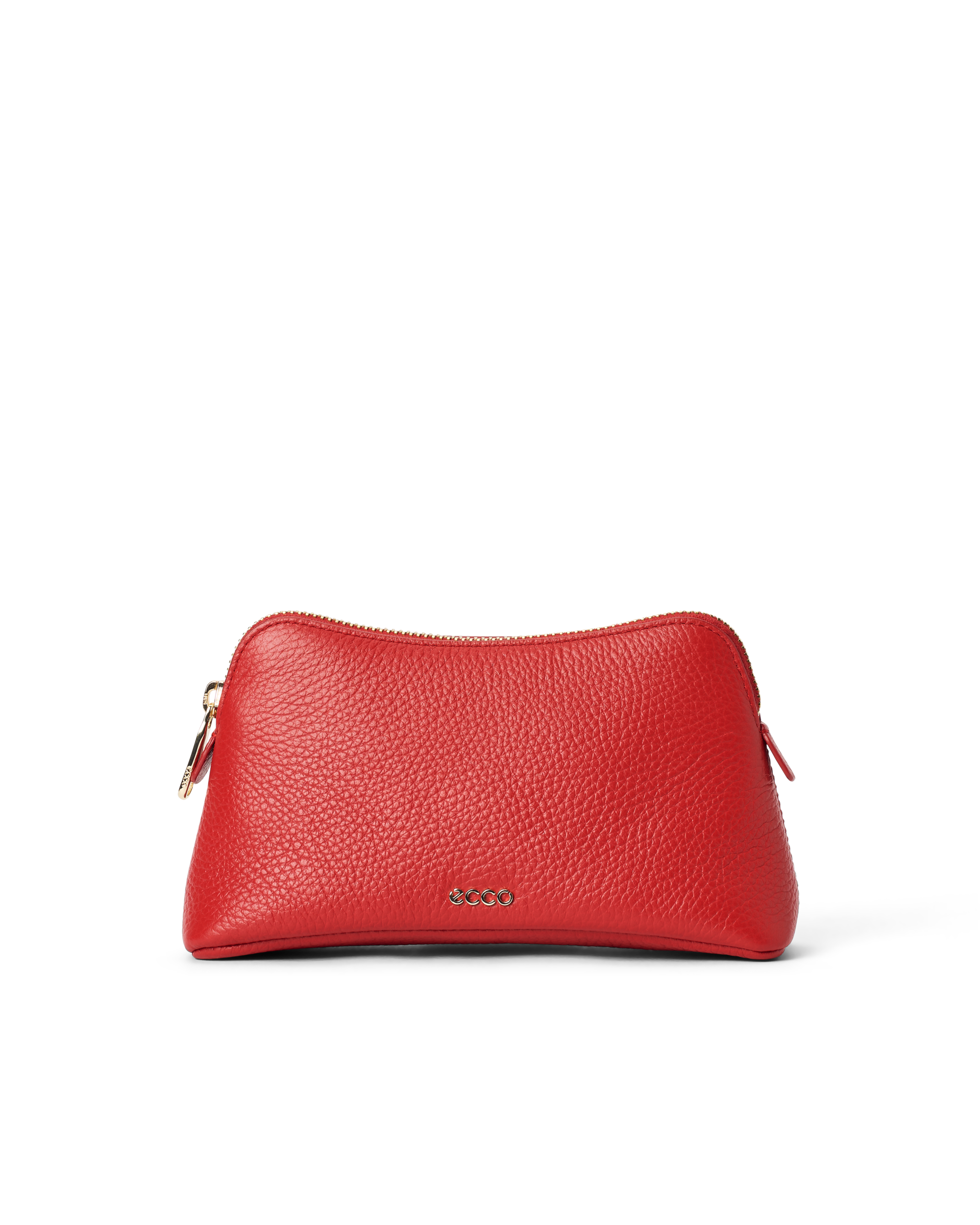 ECCO Cosmetic Pouch - Women's Leather Pouch Bag - Red
