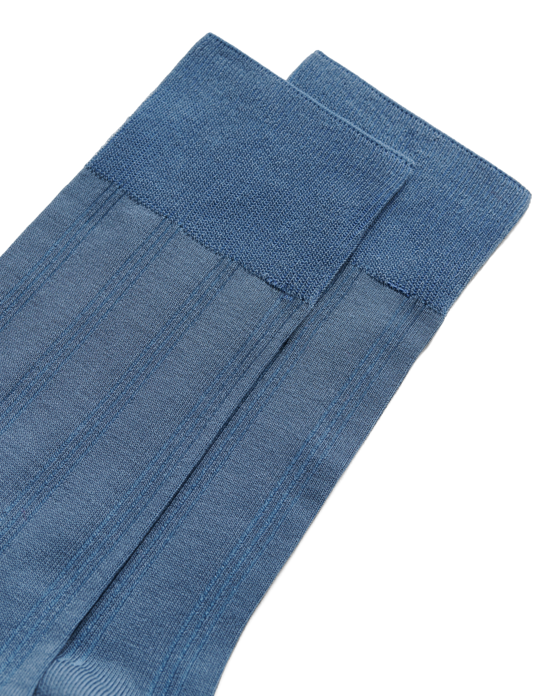 Men's ECCO Classic Ribbed Mid-Cut Socks — Blue (alternate view)