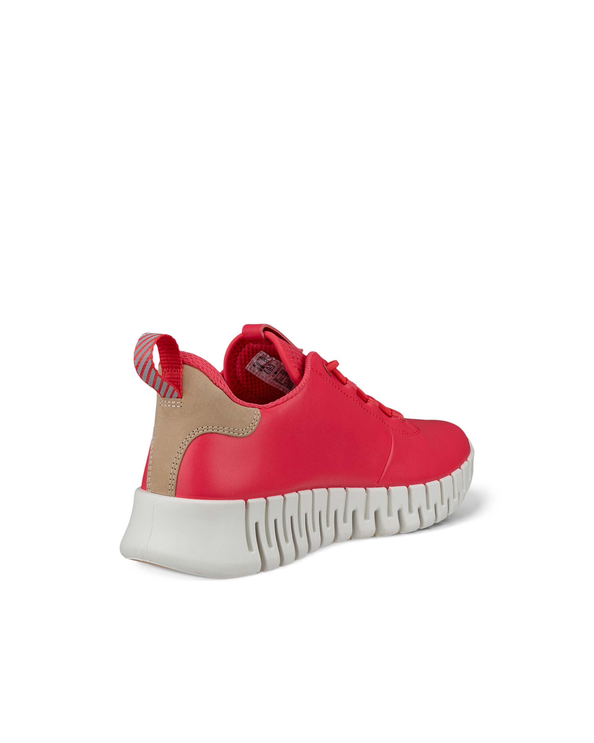 ECCO® Gruuv baskets en cuir pour femme - Rose - Back