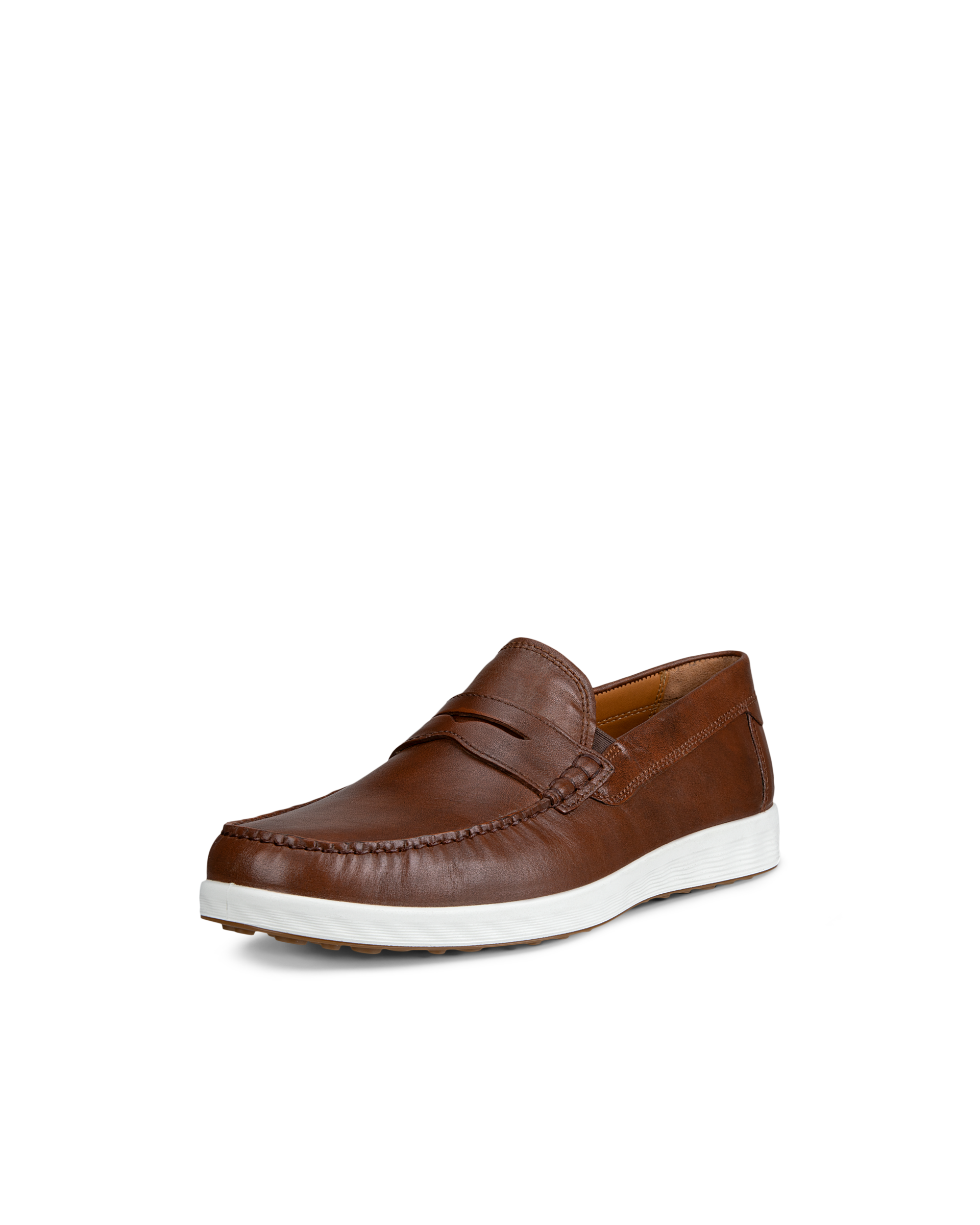 ECCO S LITE MOC MEN'S PENNY LOAFER BOAT SHOE - Brown - Main