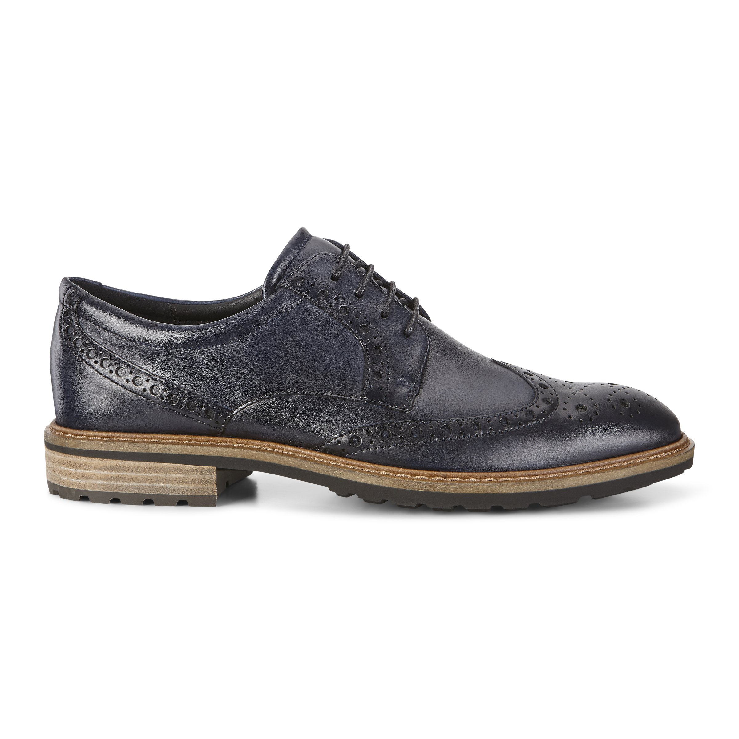 Ecco Vitrus I Wing Tip Tie Oxford Dress Shoe Burnished Leather Brogue Sz Mens 10 Ecco - Mens Vitrus I Shoes – Dress Code main image 2