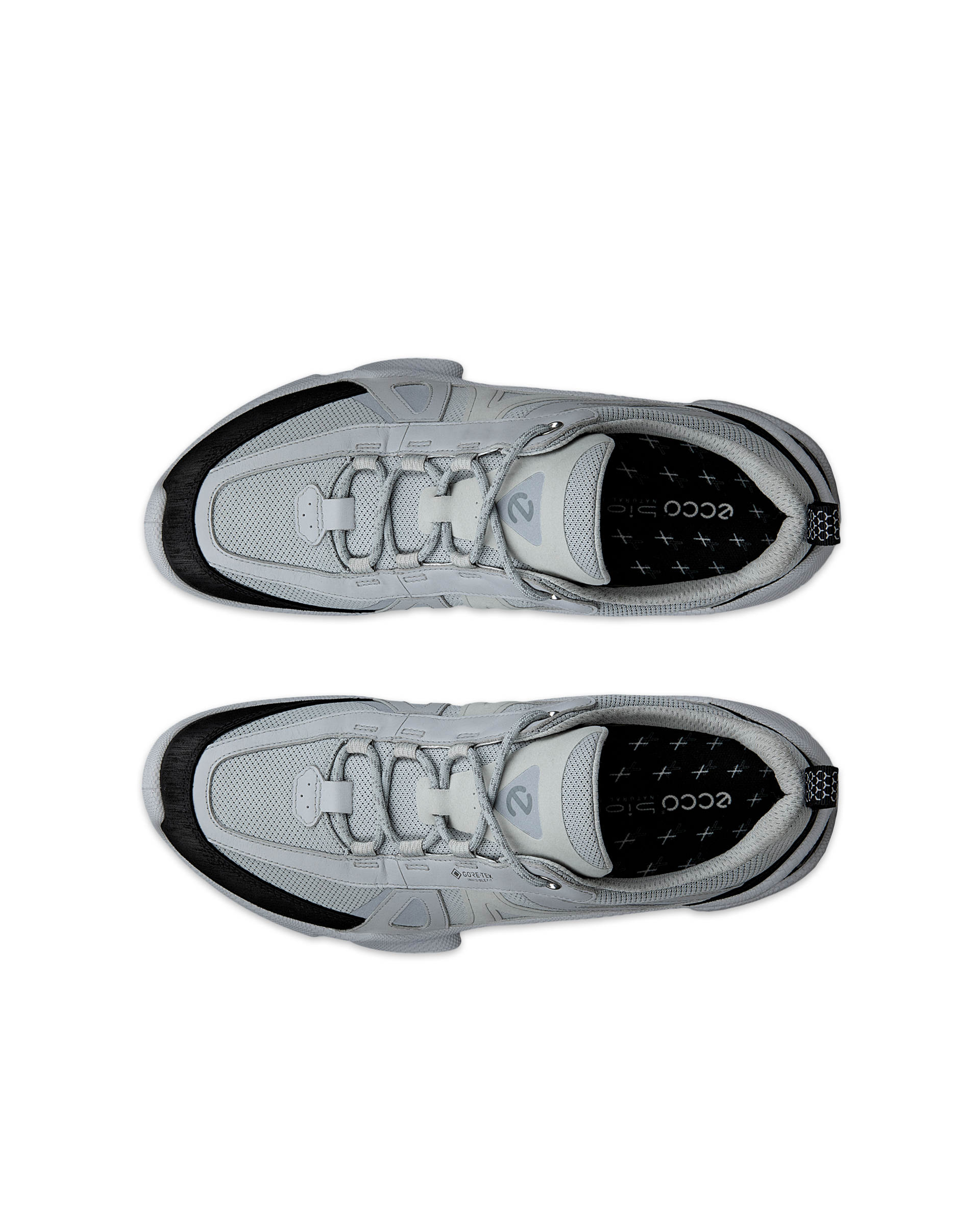 ECCO® BIOM C-TRAIL Gore-Tex sneaker i tekstil til herrer - Grå - Top left pair