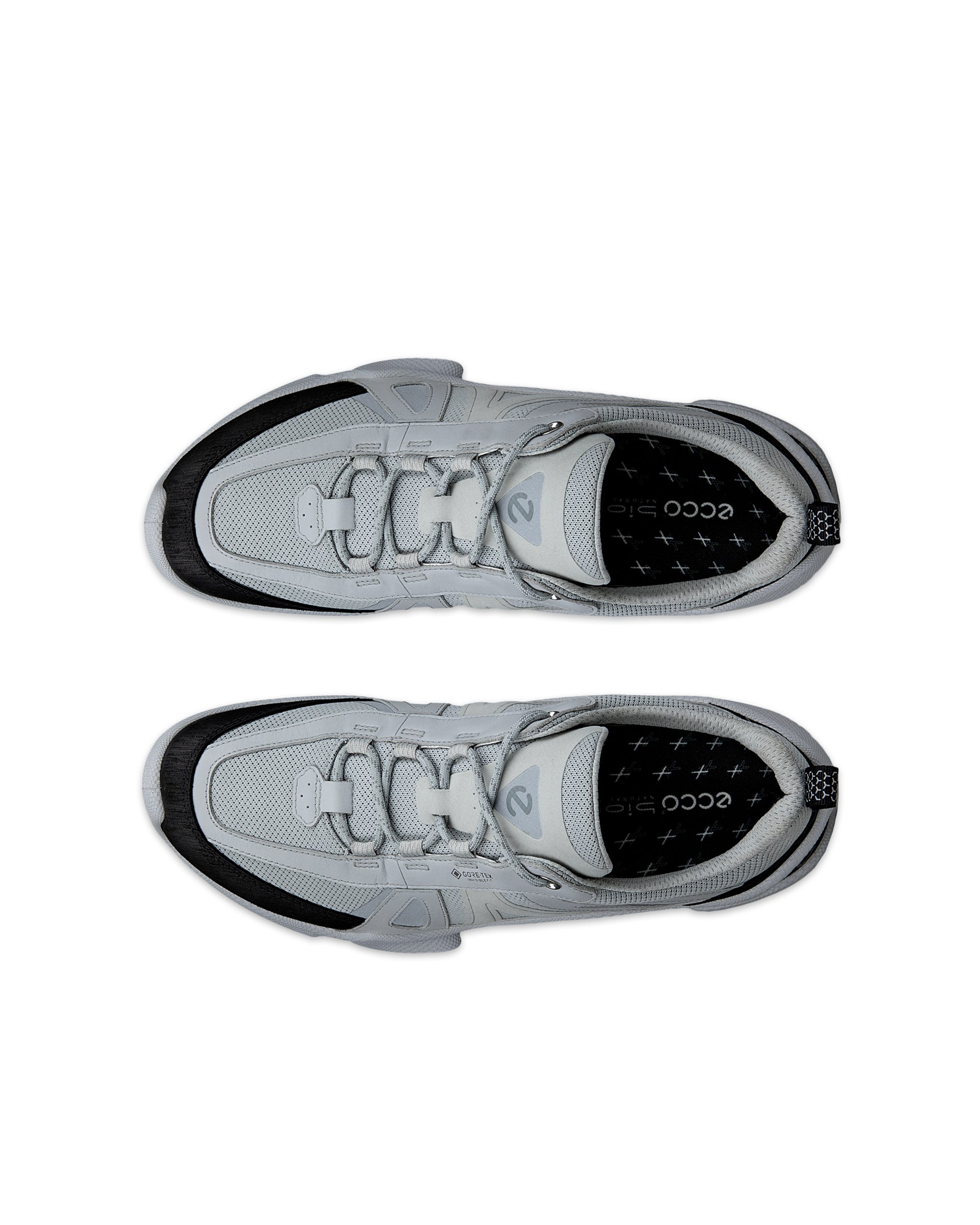 ECCO BIOM C-TRAIL MEN メンズ レザースニーカー - グレー - Top left pair