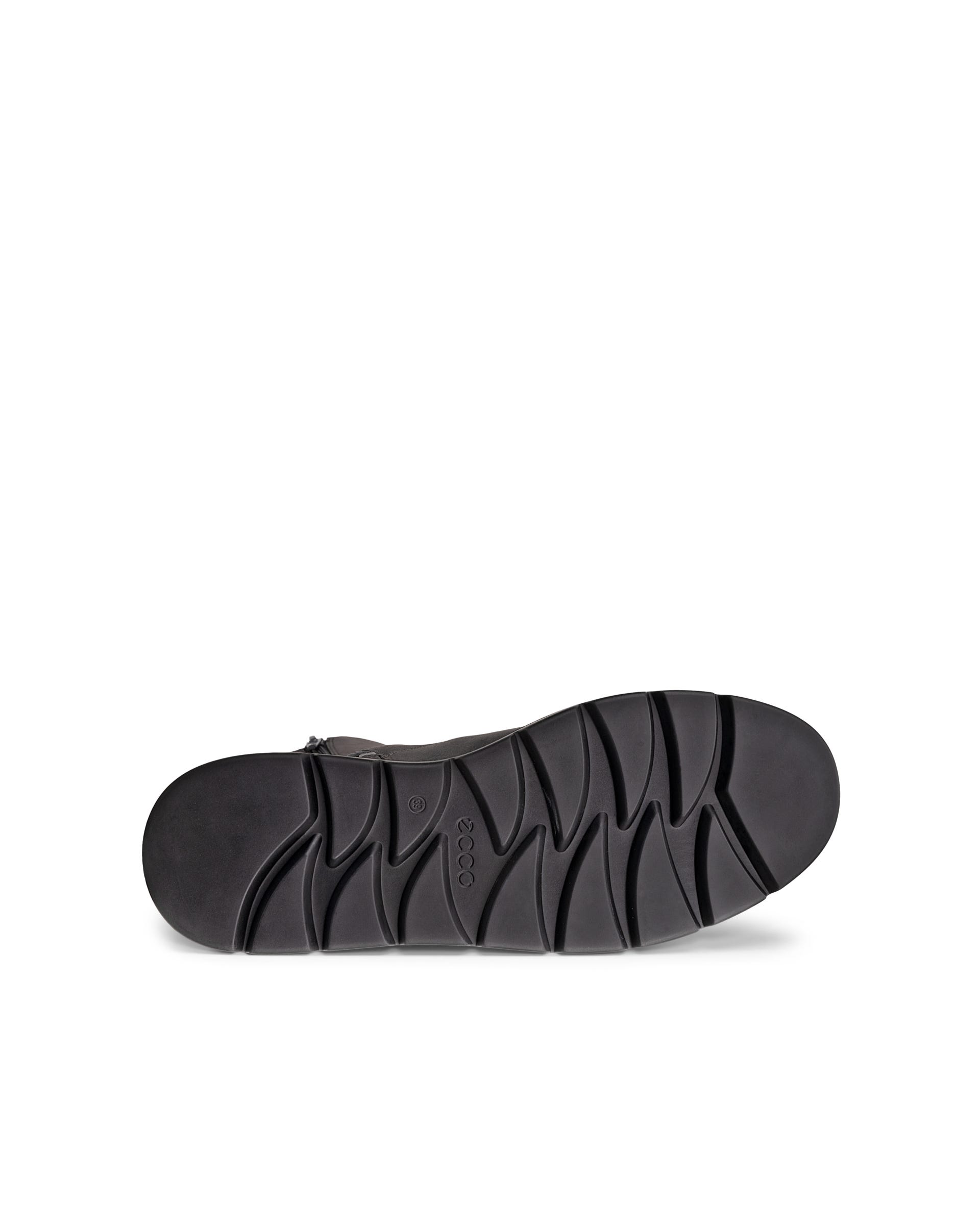 ECCO Nouvelle ウィメンズ レザーレースアップブーツ - グレー - Sole