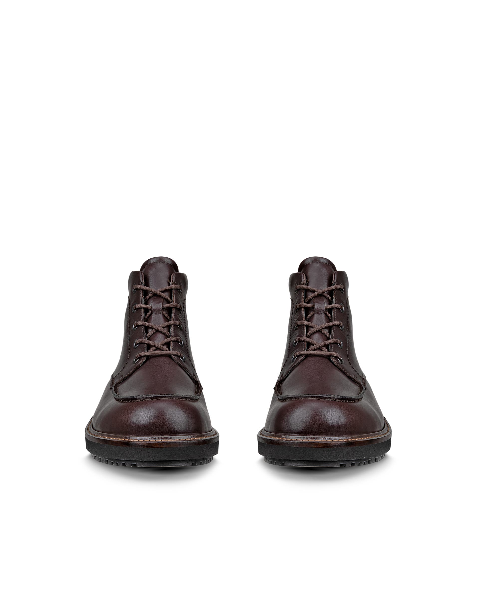 Men's ECCO® METROPOLE OSLO Leather Gore-Tex Mid-Cut Boot - Brown - Front pair