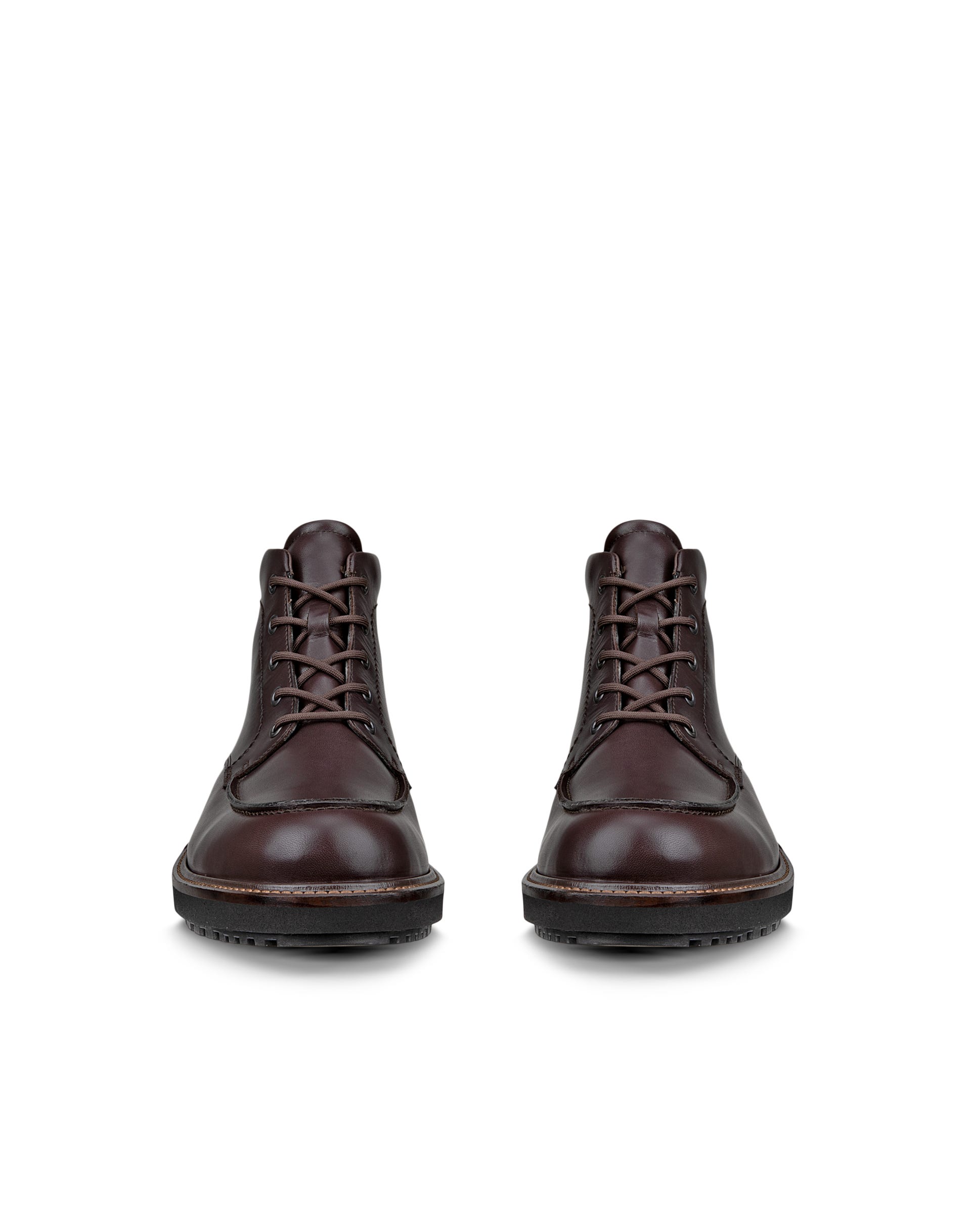 Men's ECCO® METROPOLE OSLO Leather Gore-Tex Mid-Cut Boot - Brown - Front pair