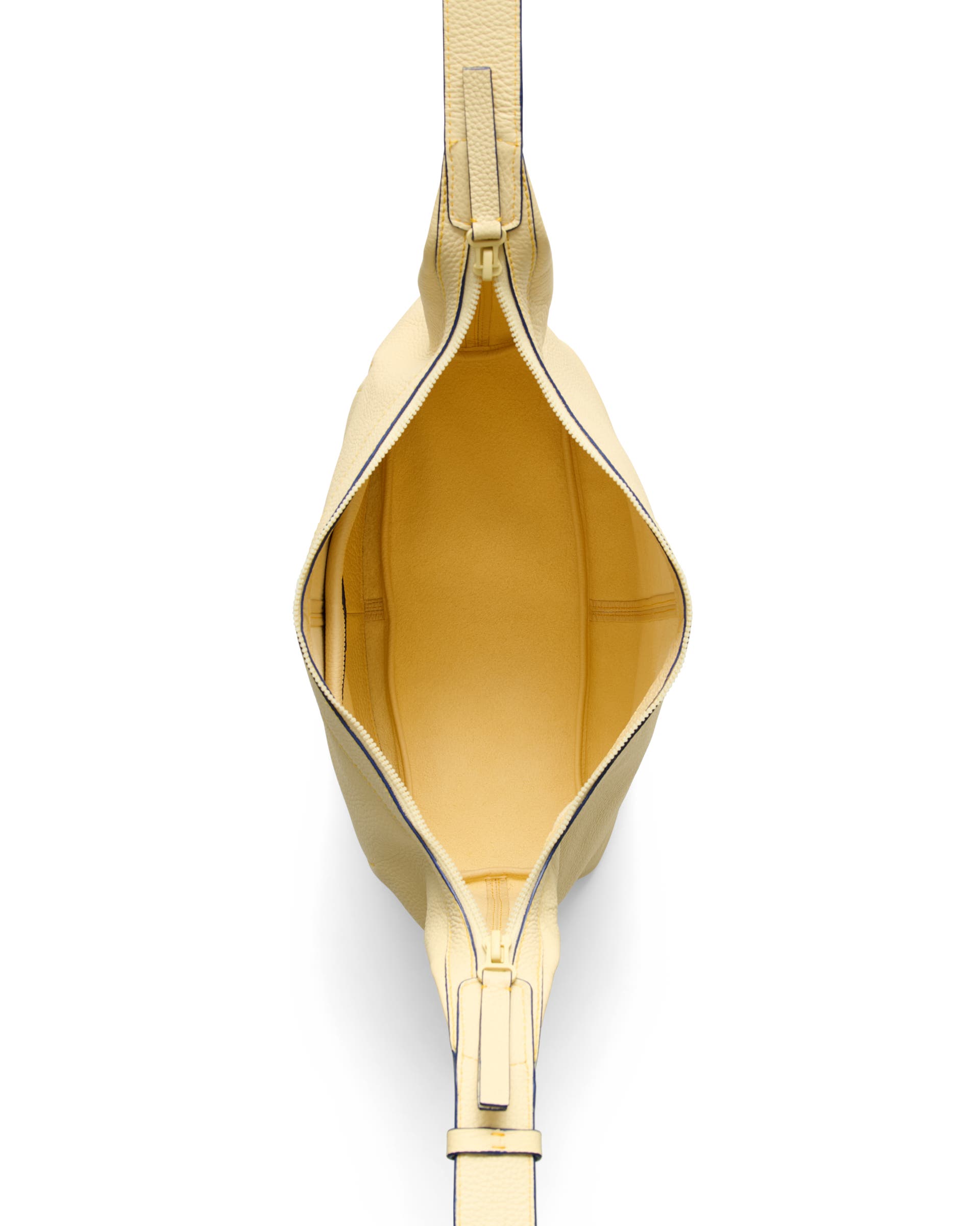 ECCO® Hobo Medium Organic Leather Hobo Bag - Yellow - Birdeye