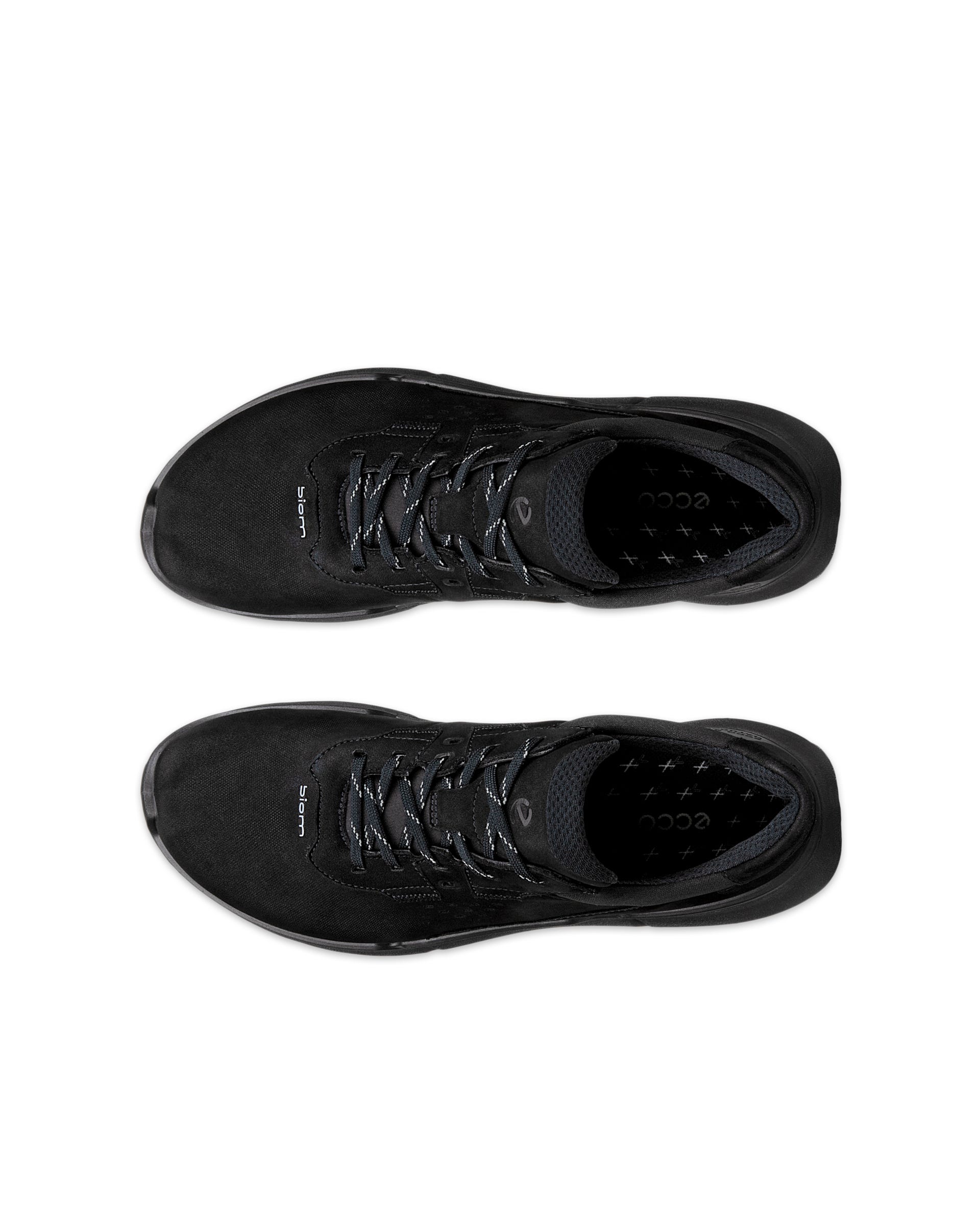 ECCO® BIOM 2.2 baskets en nubuck pour femme - Noir - Top left pair