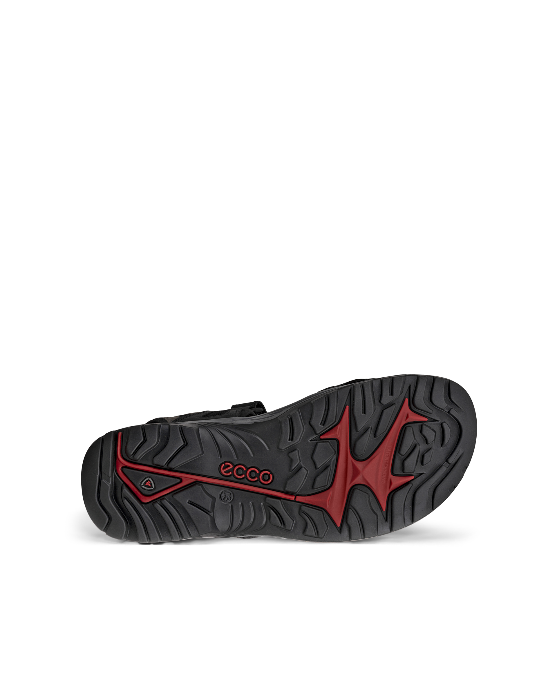 ECCO Offroad メンズ ヌバックハイキングサンダル - ブラック - Sole