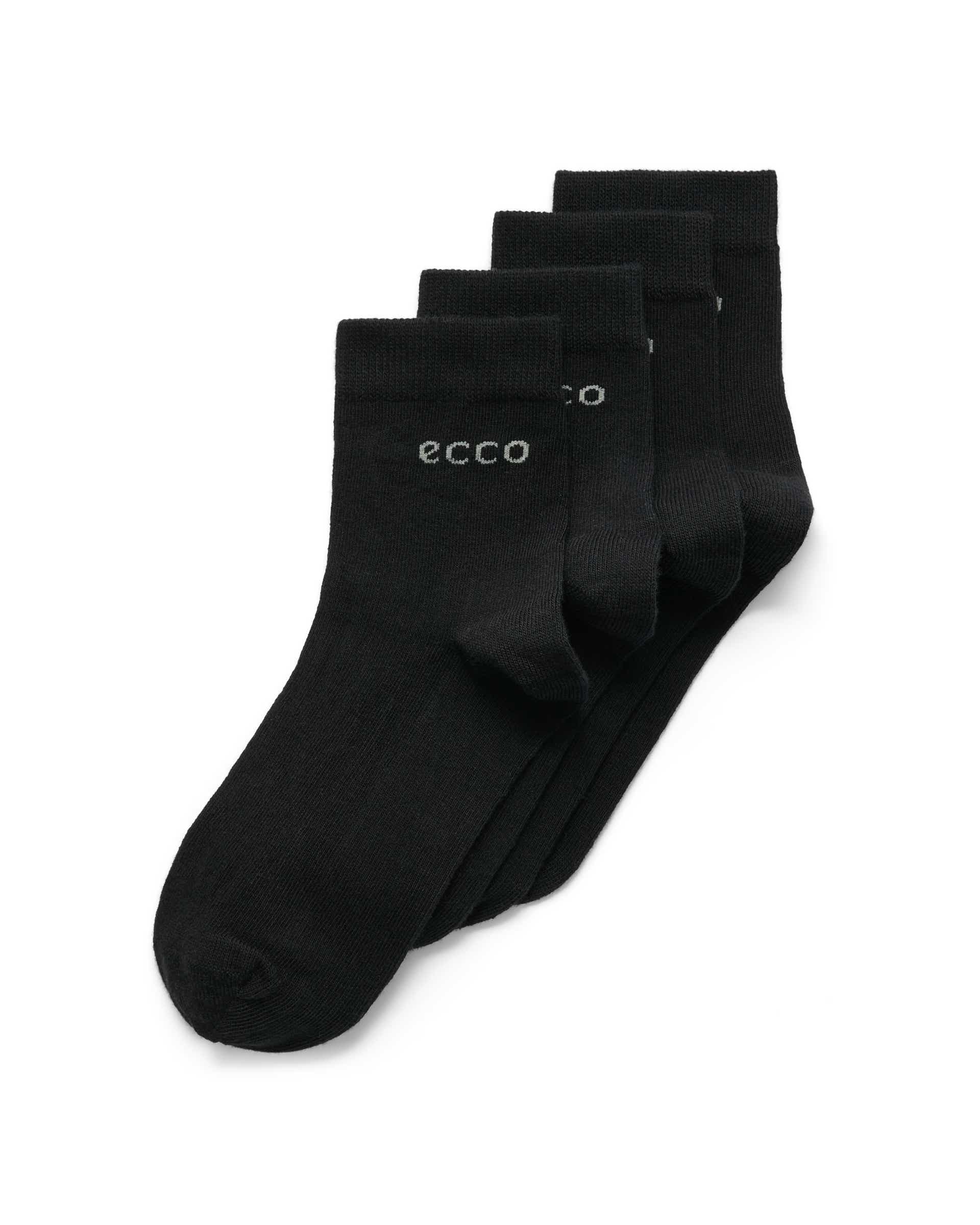 ECCO® Play Halvhög strumpa med långlivslängd (2-pack) unisex - Svart - Main