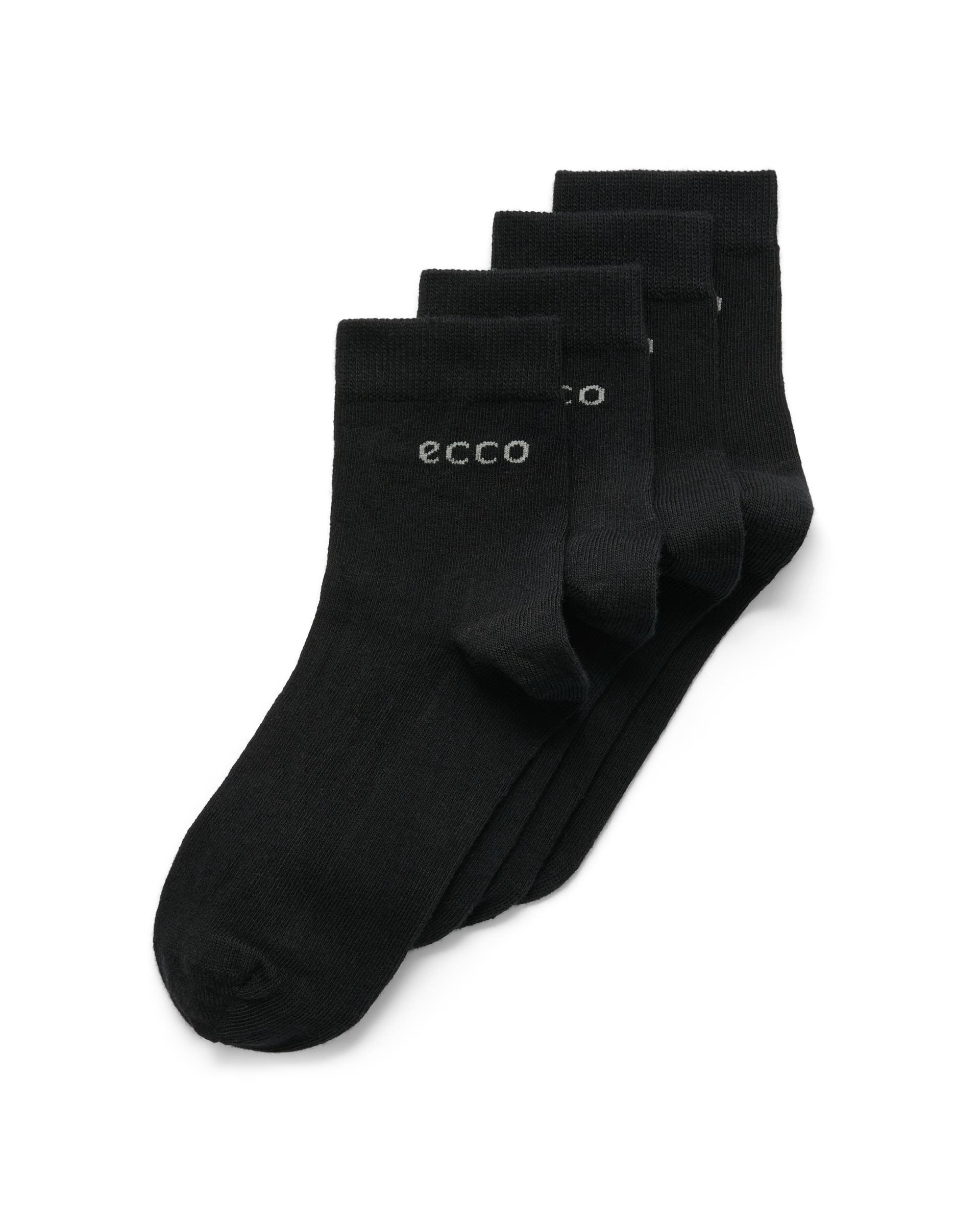 ECCO® Play Halvhög strumpa med långlivslängd (2-pack) unisex - Svart - Main