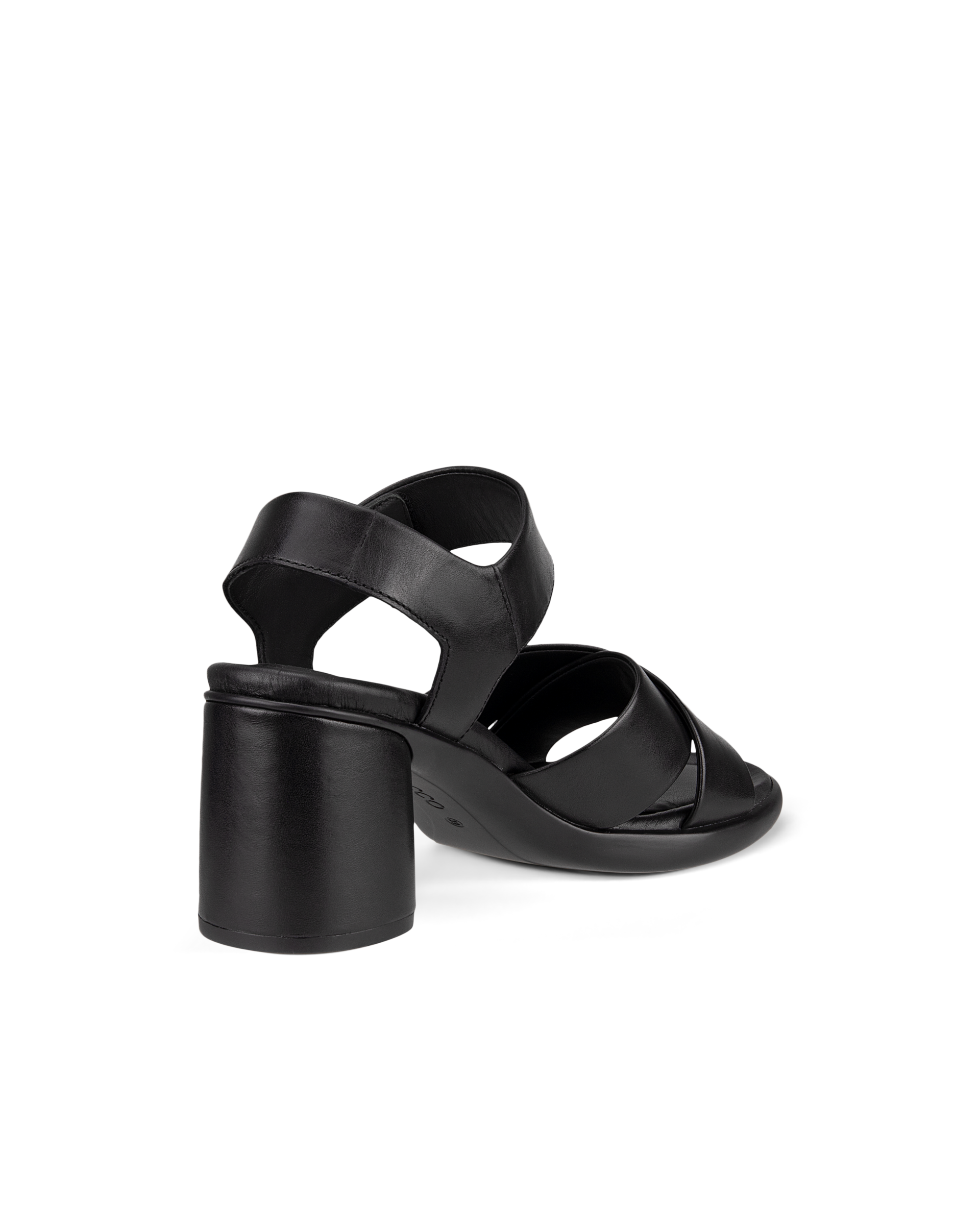 ECCO Sculpted LX 55 ウィメンズ レザーヒールサンダル - ブラック - Back